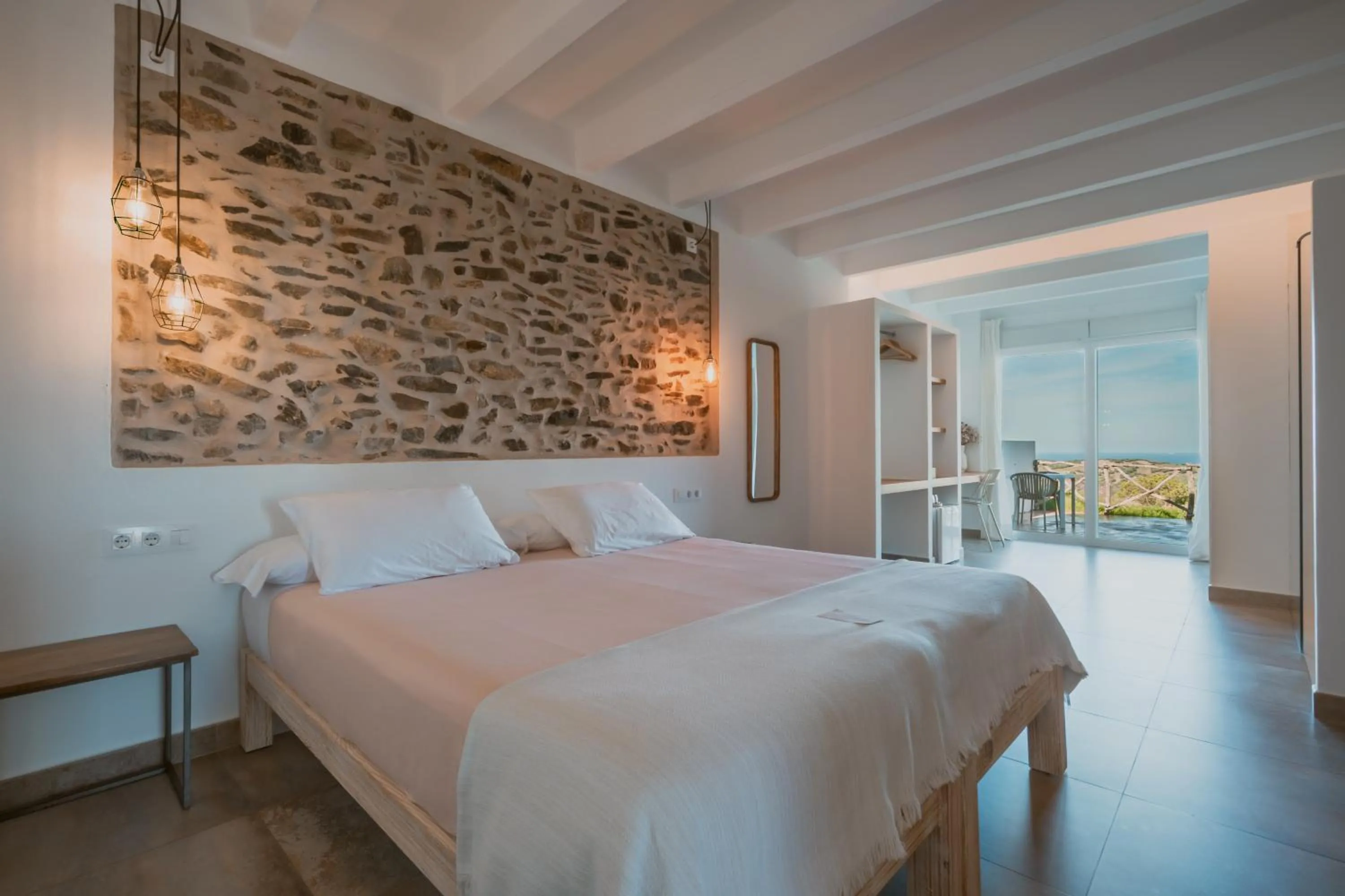 Bed in Agroturismo Son Vives Menorca - Adults Only