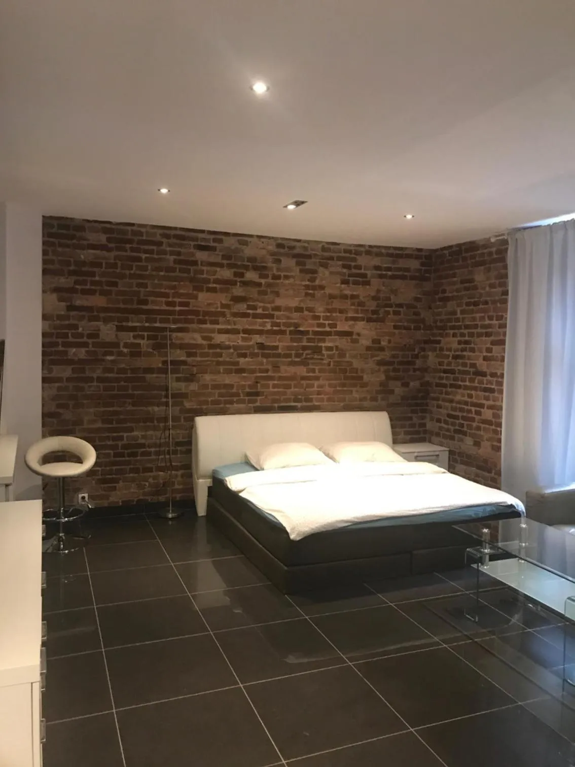 Bed in Studio Apartament Centrum Katowice