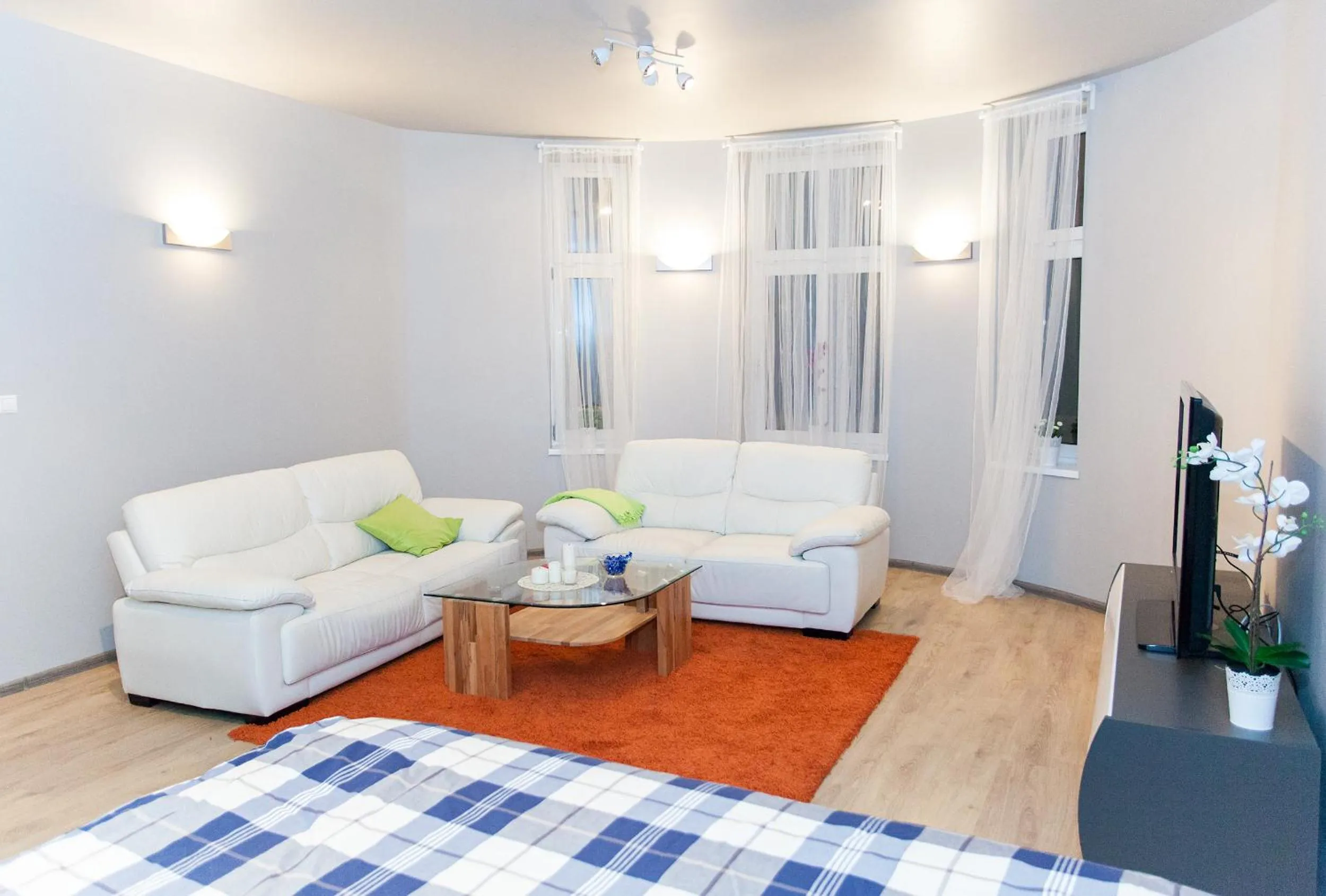 Living room, Bed in Studio Apartament Centrum Katowice