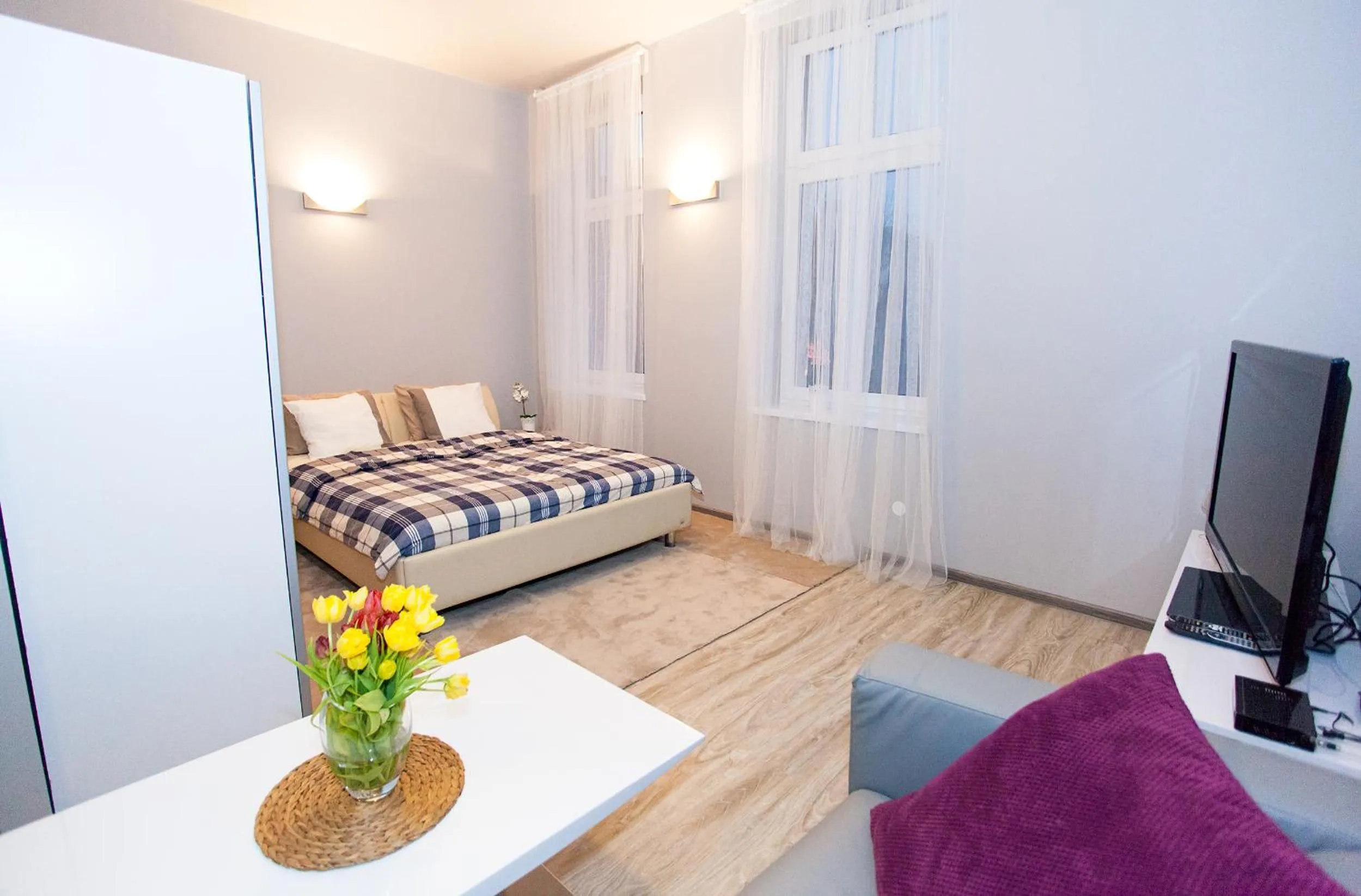 Coffee/tea facilities, Bed in Studio Apartament Centrum Katowice