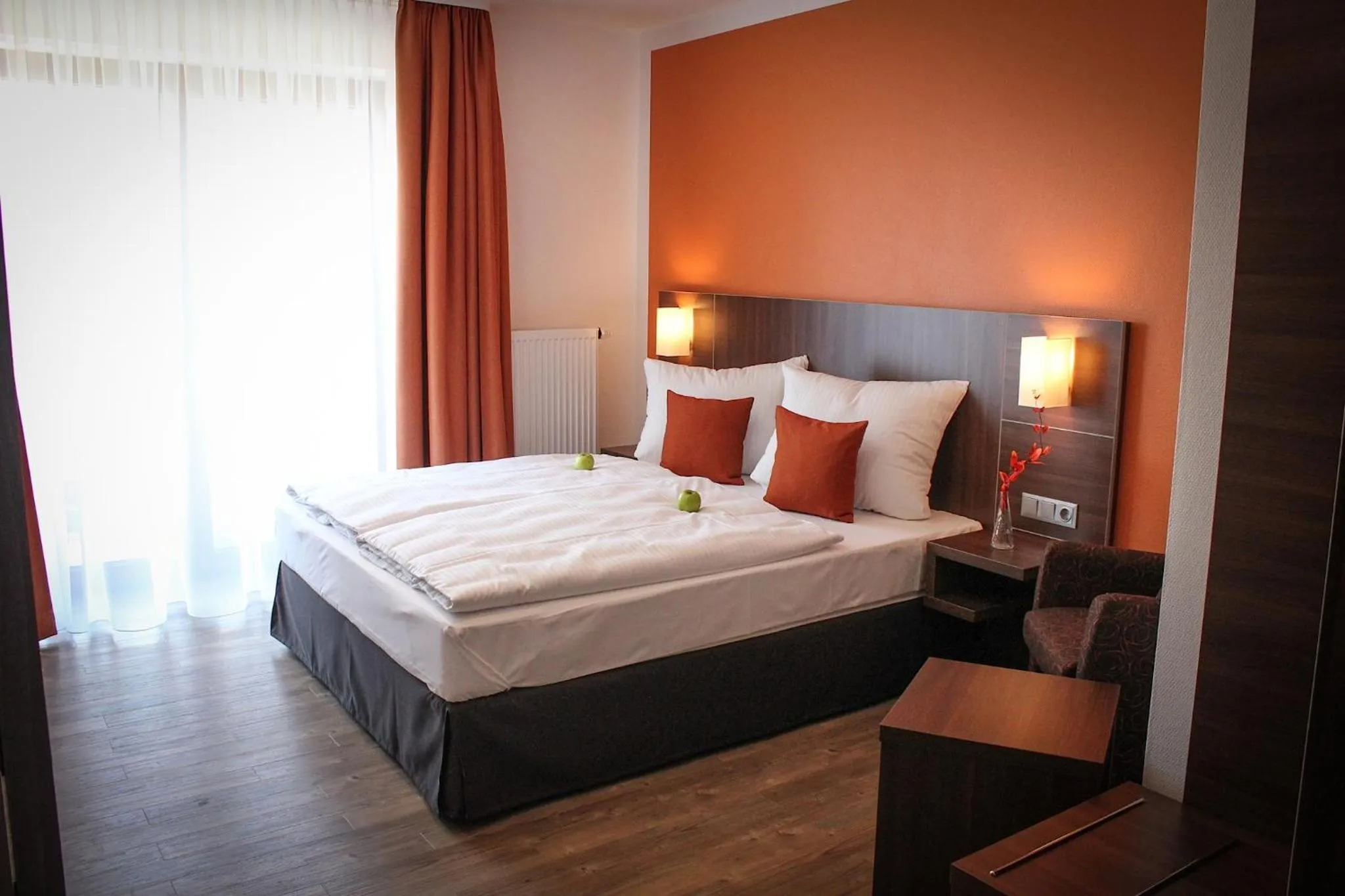 Bed in Hotel Rosenhof Garni