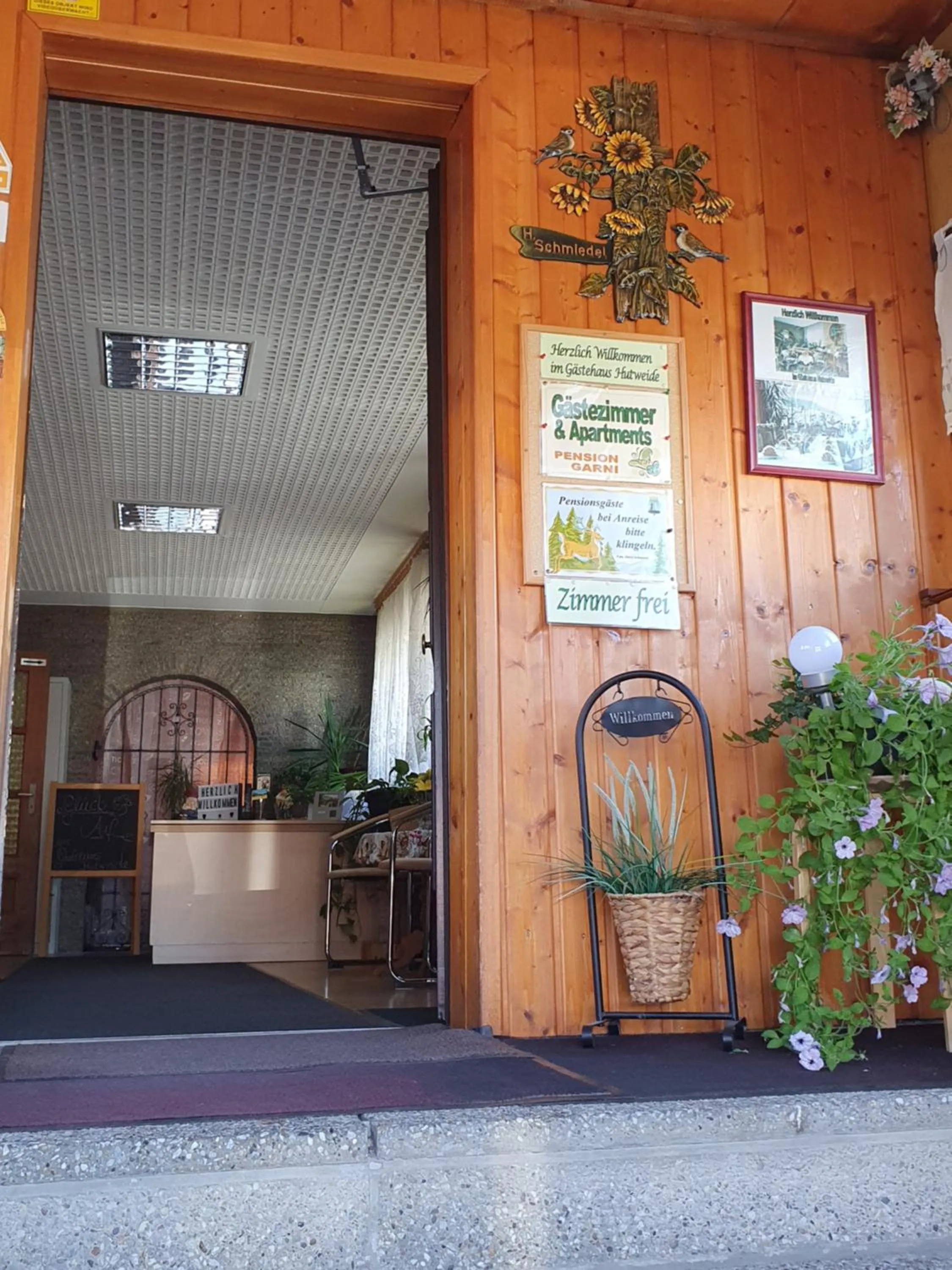 Lobby or reception in Gästehaus Hutweide