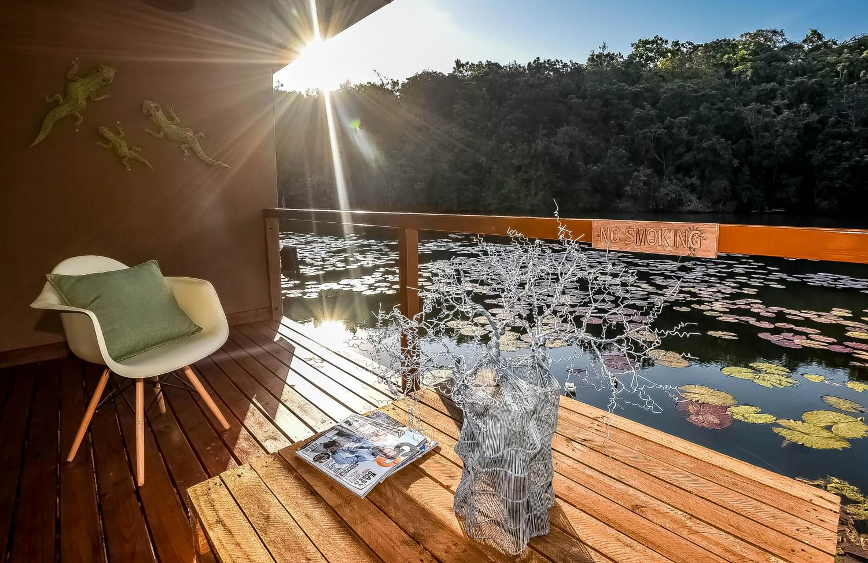 Patio in Bambuu Lakeside Lodge