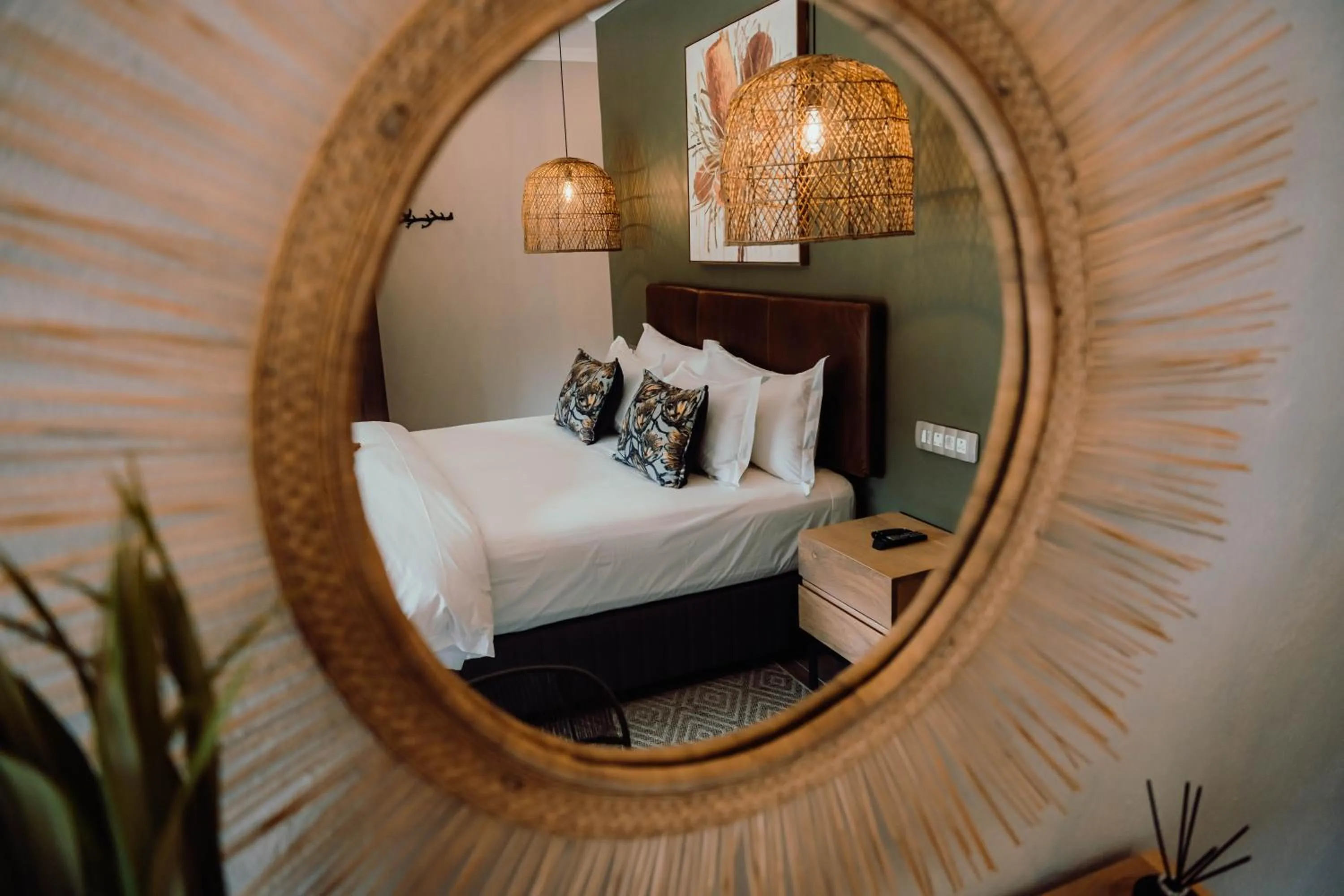 Bed in Bambuu Lakeside Lodge