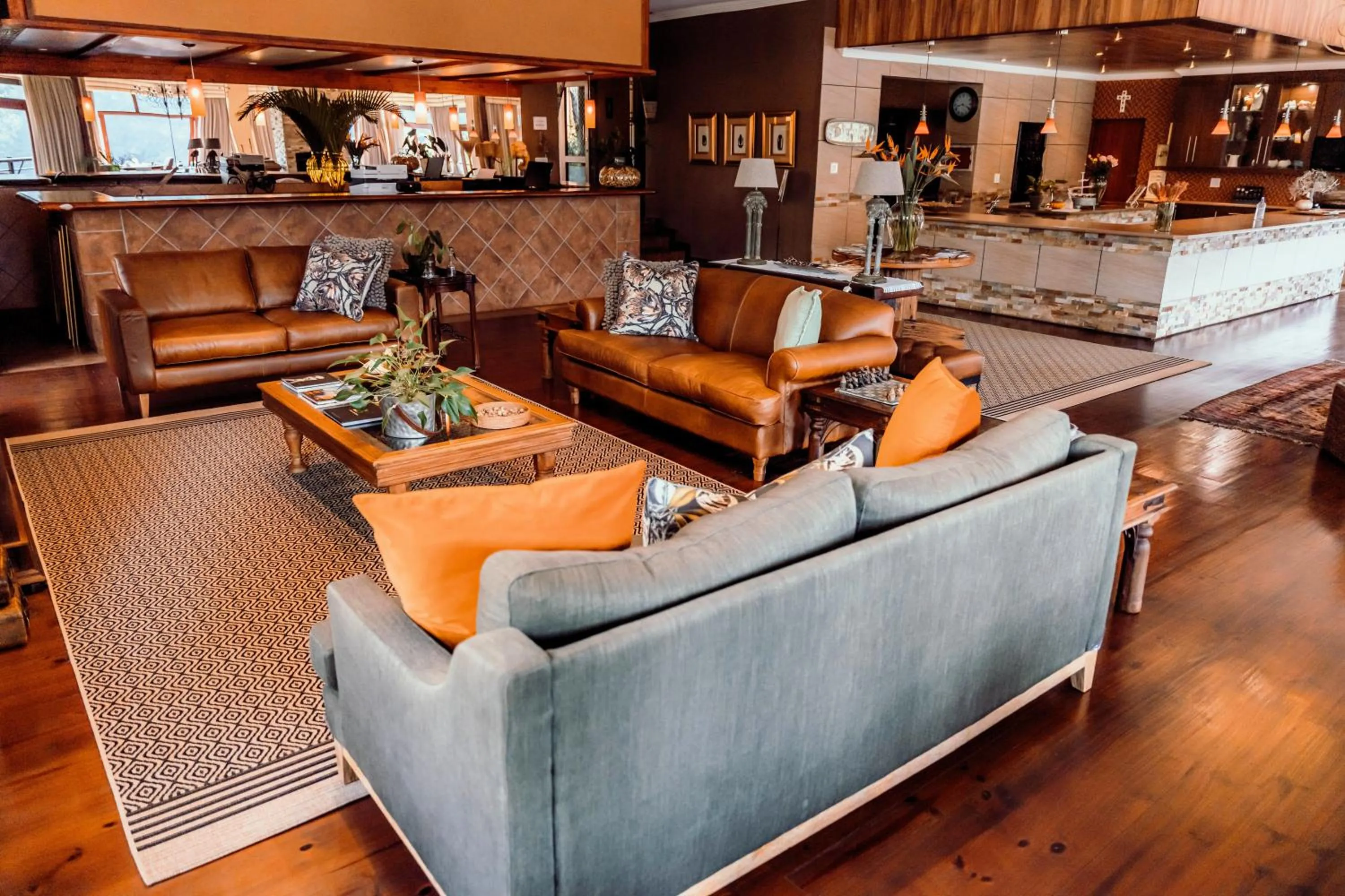 Lobby or reception in Bambuu Lakeside Lodge