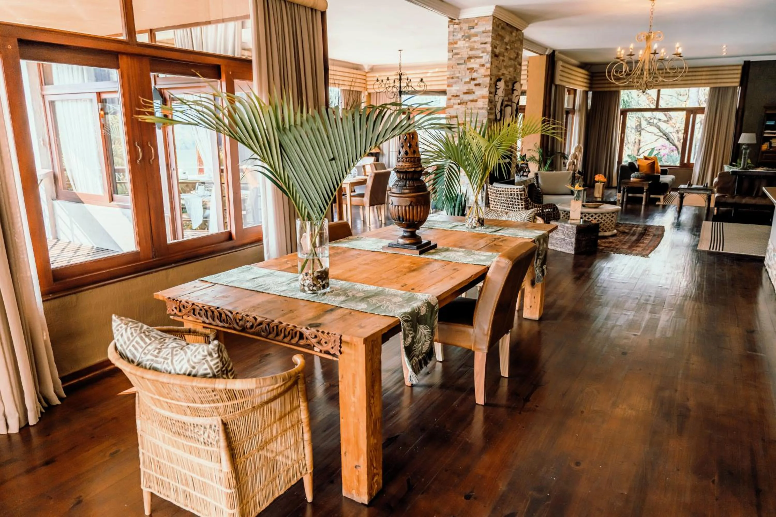 Seating area in Bambuu Lakeside Lodge