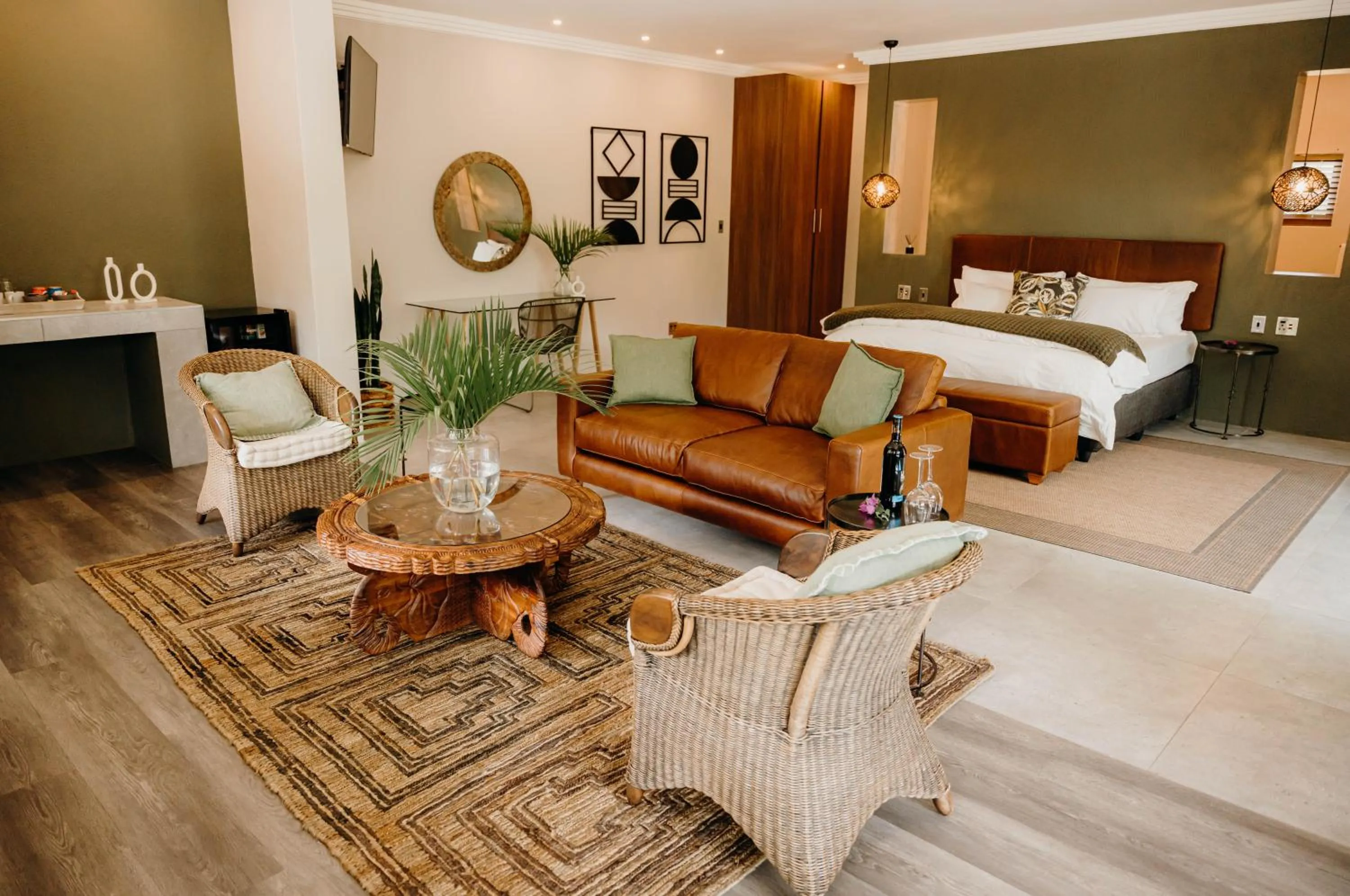 Bed in Bambuu Lakeside Lodge