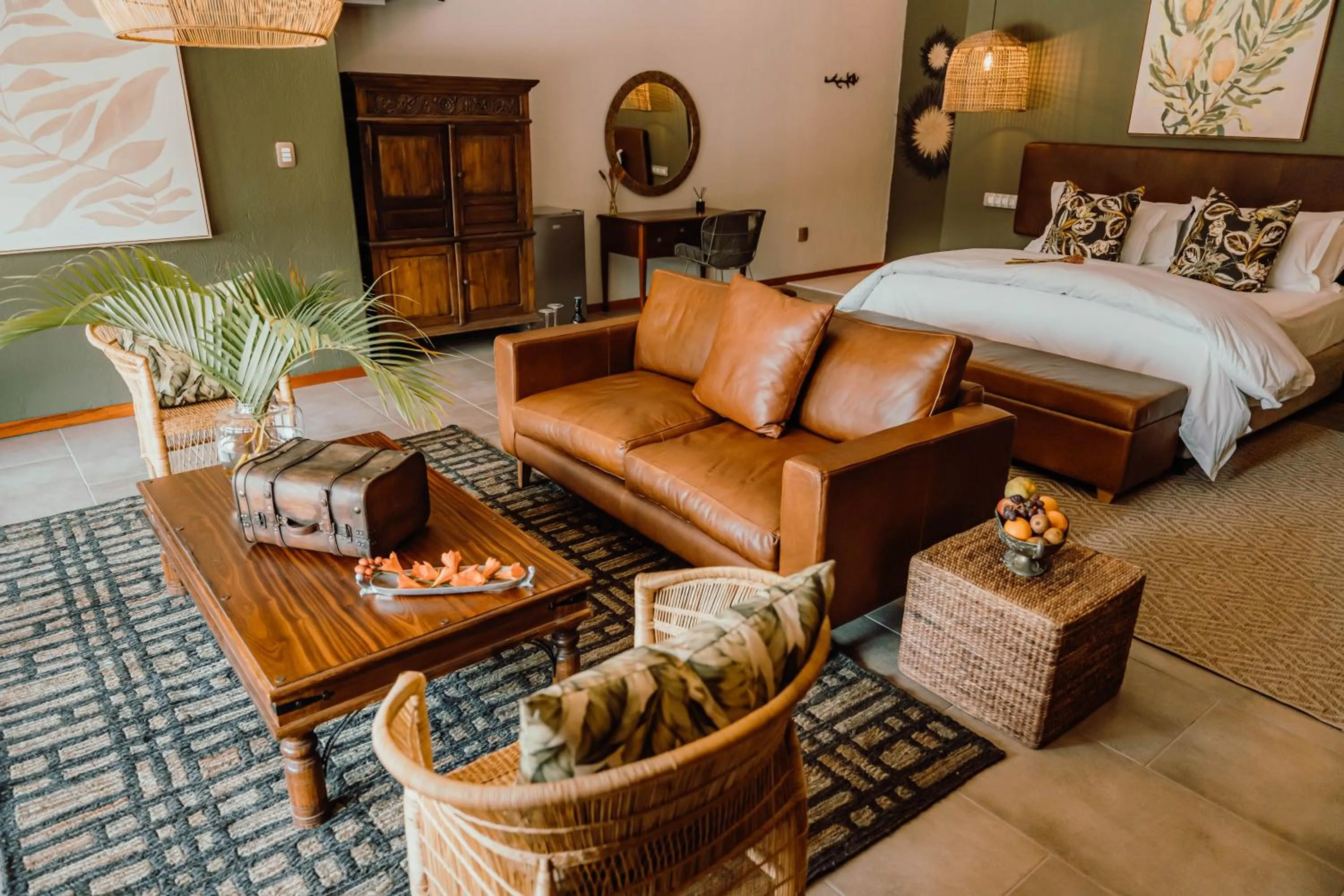 TV and multimedia, Bed in Bambuu Lakeside Lodge