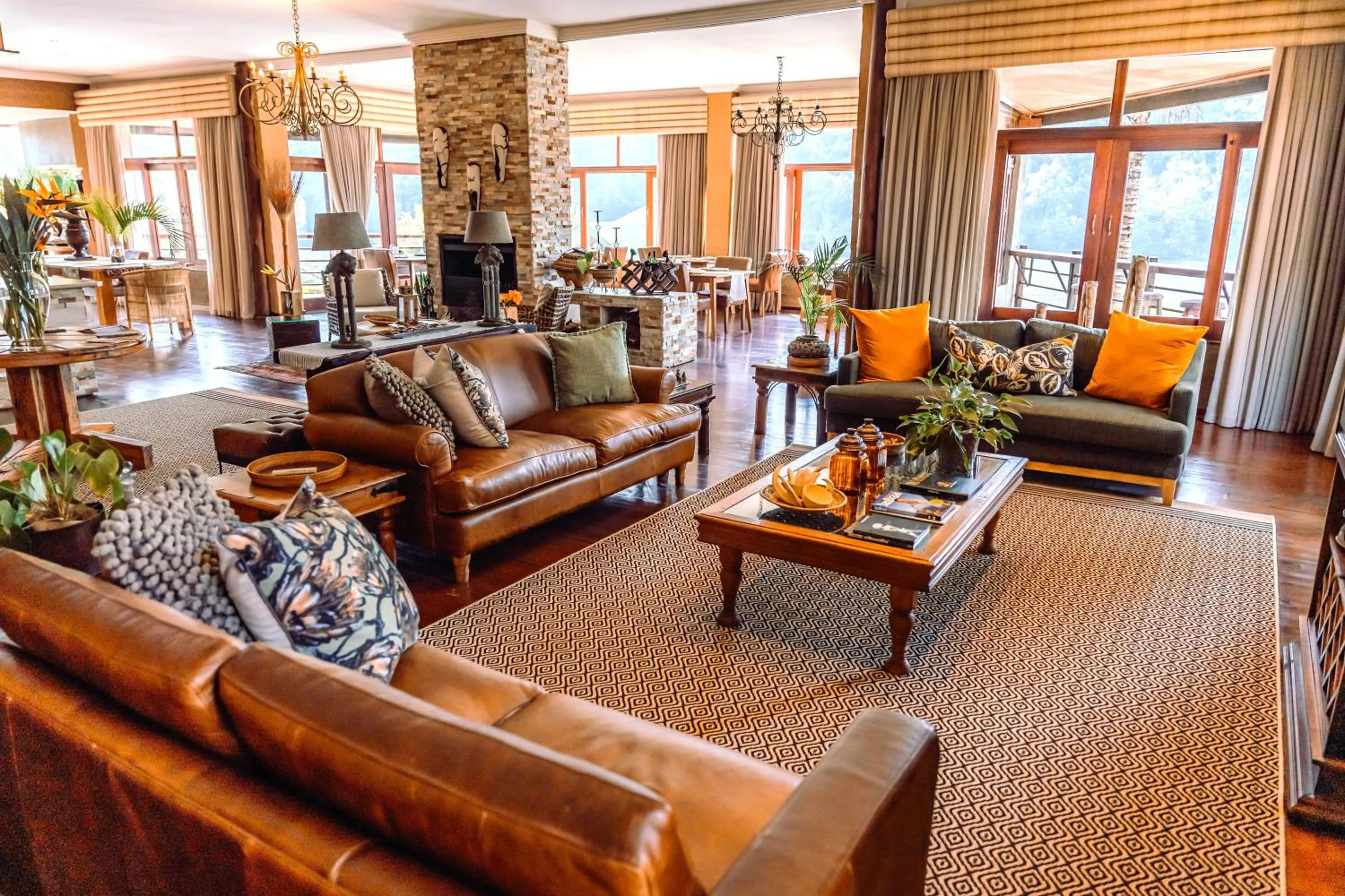 Decorative detail in Bambuu Lakeside Lodge