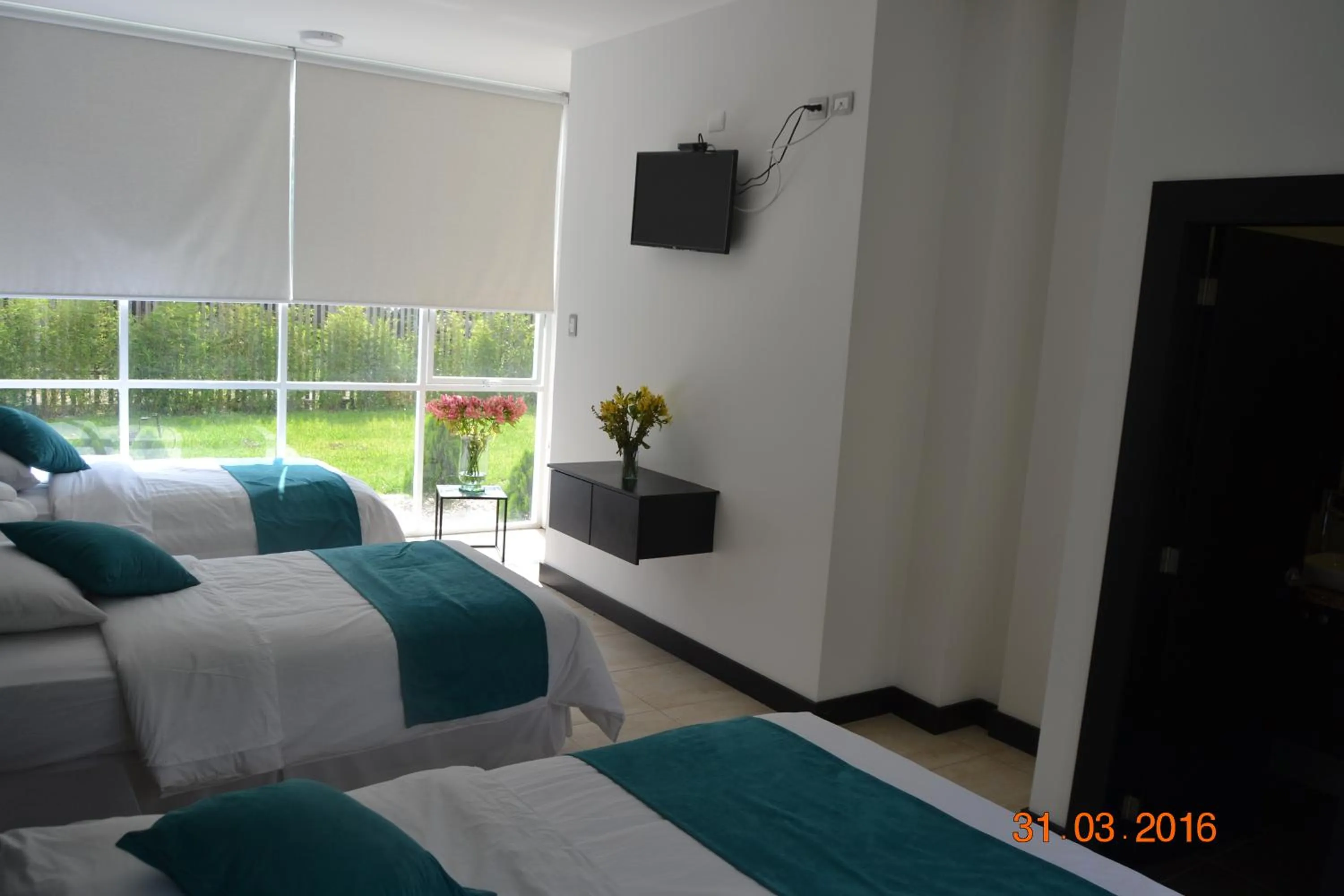 Bed in Ocean Blue Hotel