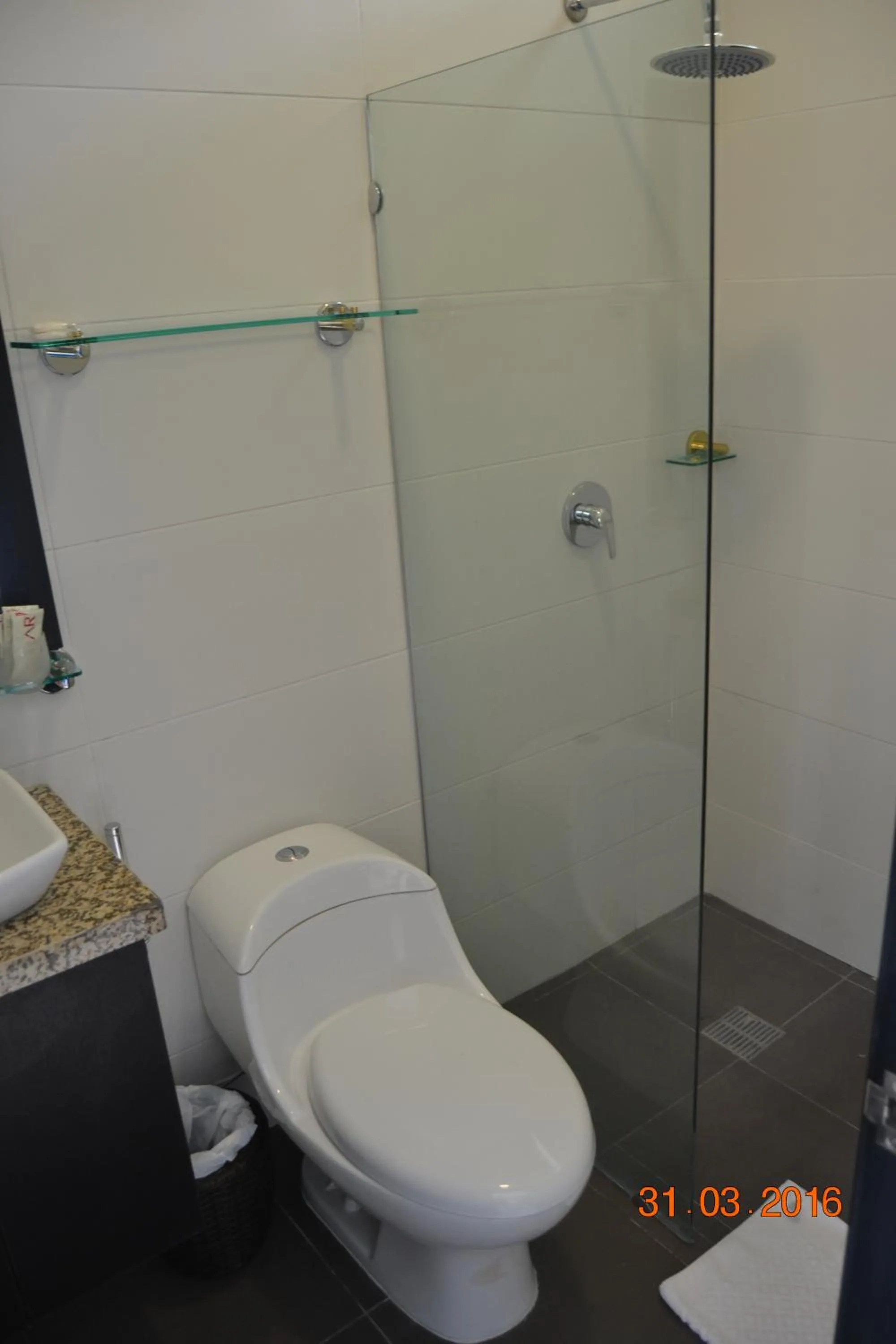 Bathroom in Ocean Blue Hotel