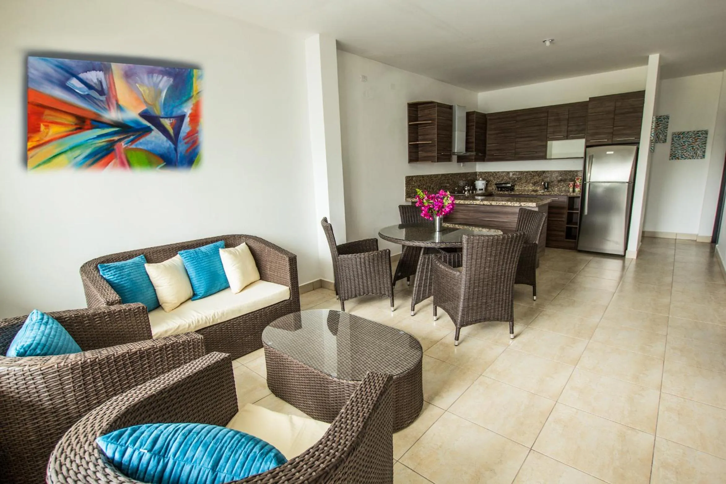 Living room in Ocean Blue Hotel