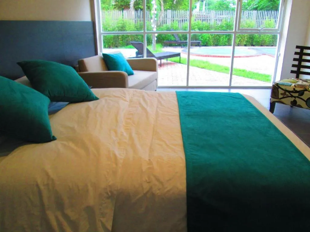 Bed in Ocean Blue Hotel