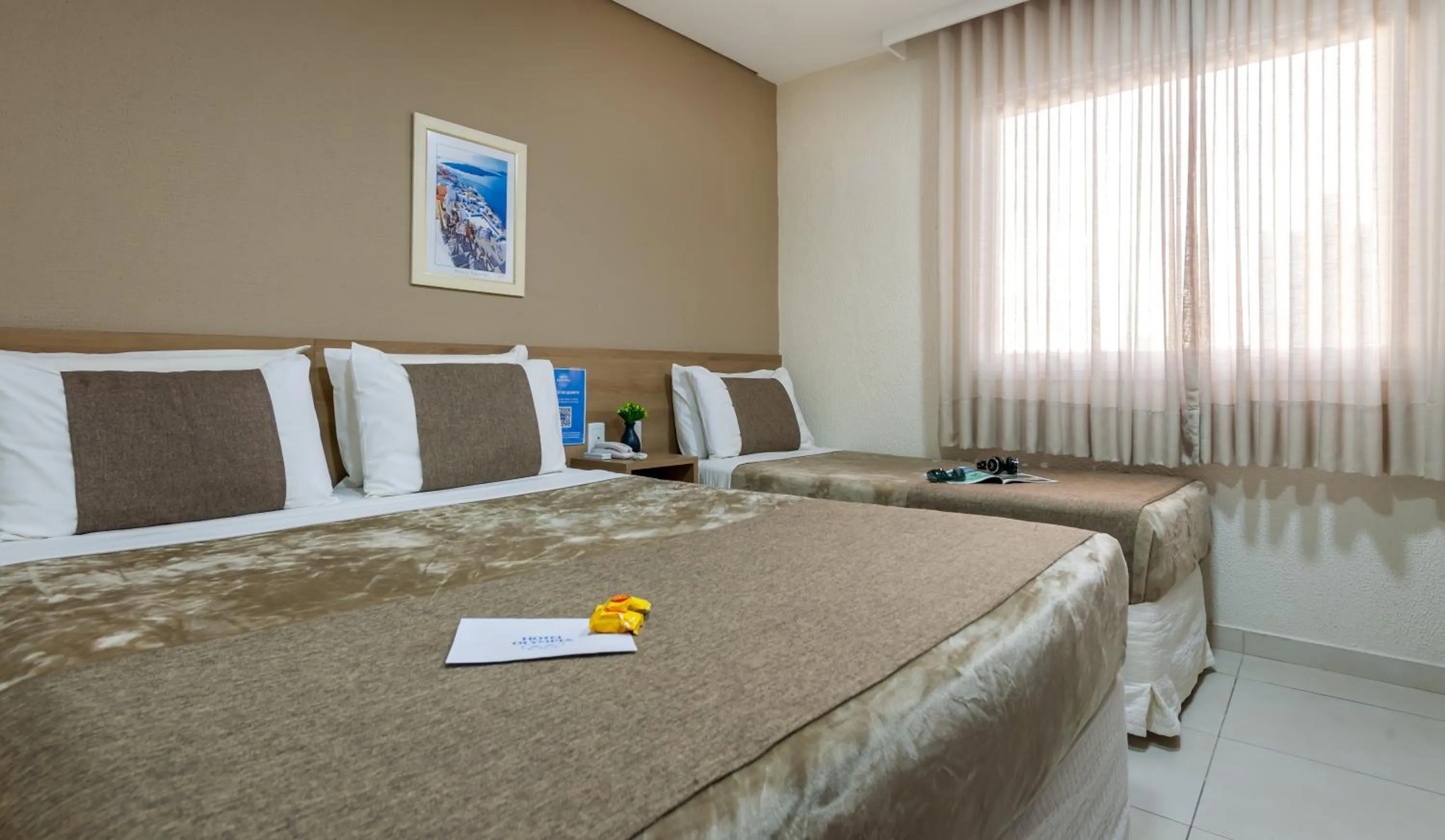 Bed in Hotel Olympia