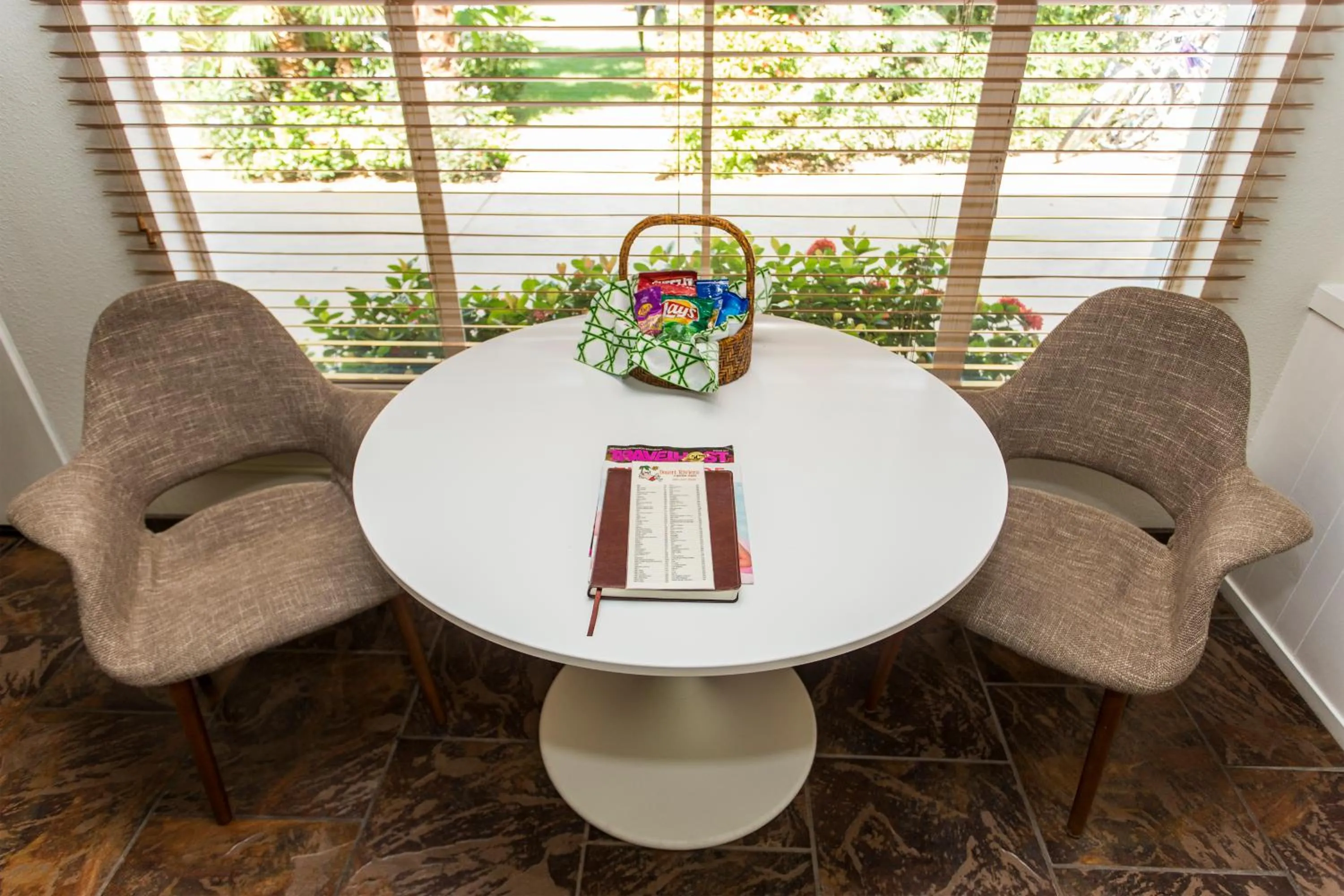 Seating area in Desert Riviera Hotel