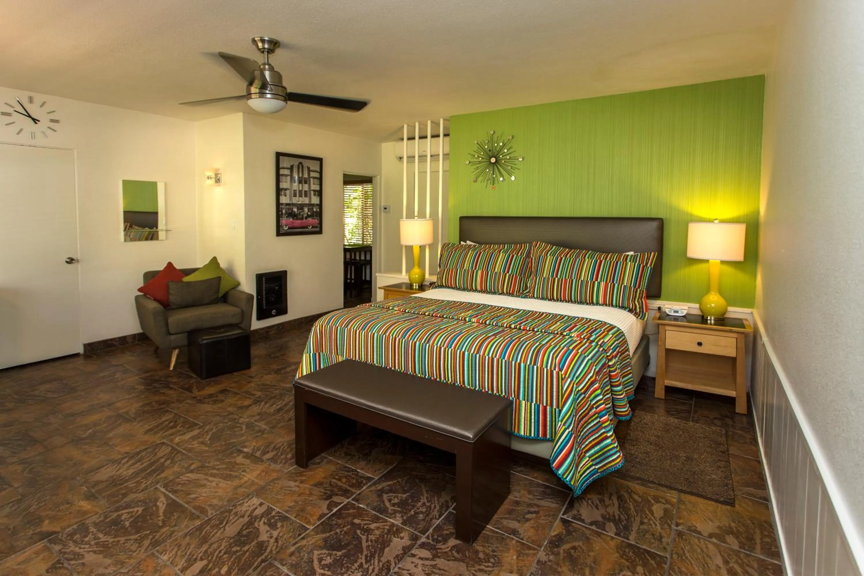 Bed in Desert Riviera Hotel