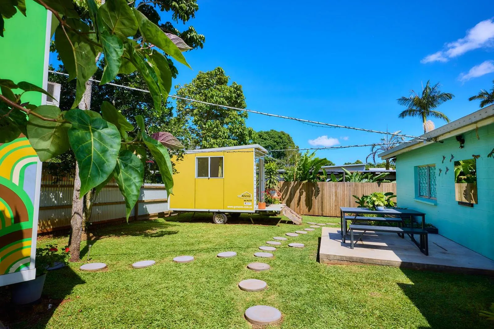 Garden in On The Wallaby Eco Lodge