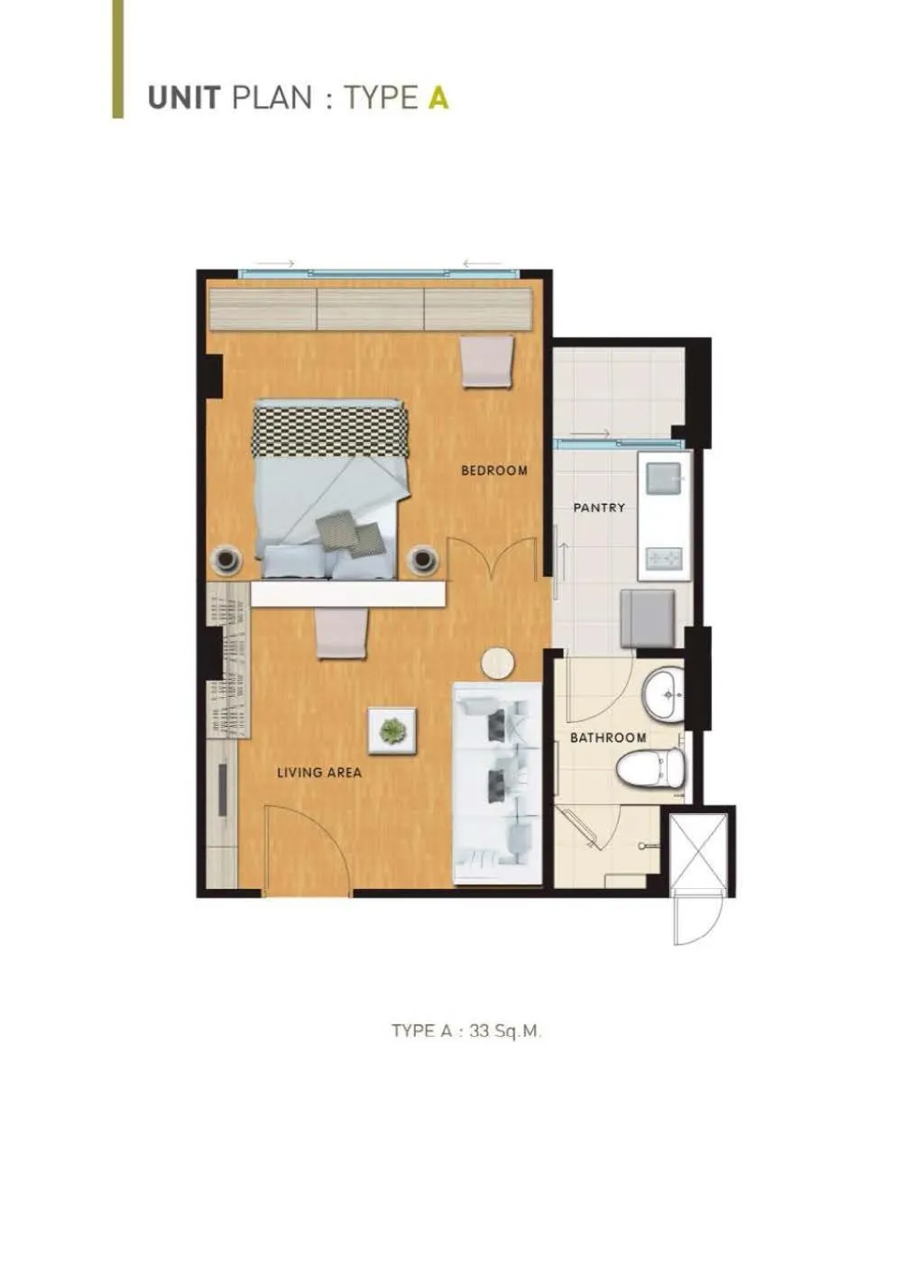 Floor plan in Hill Myna Condotel Official Account