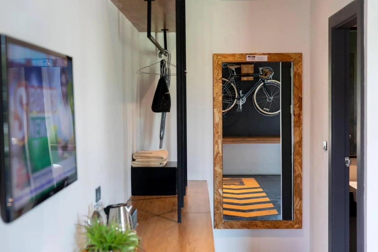 Inner courtyard view in The VELO'S Hotel and Pumptrack