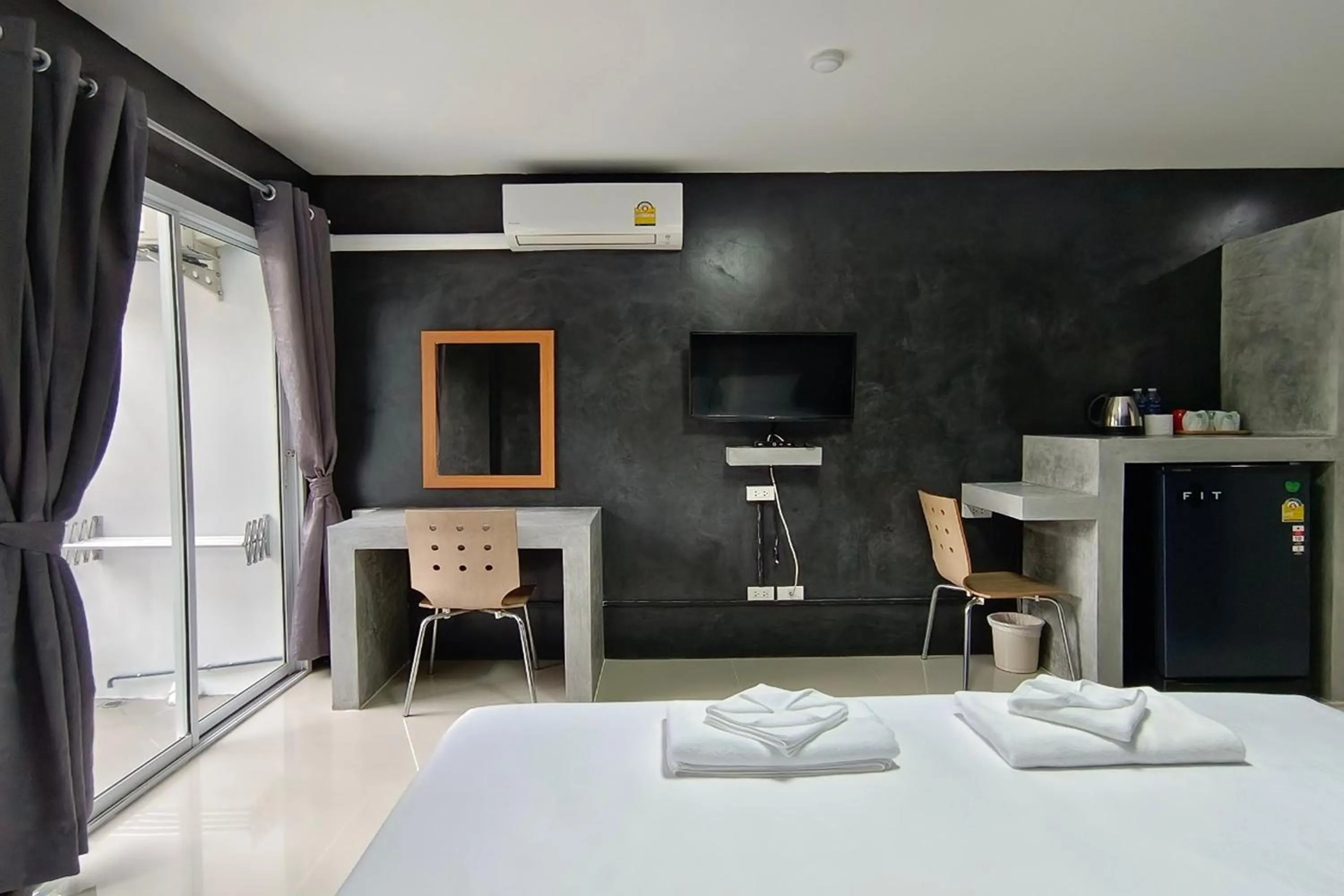 TV and multimedia, Bed in Nano Place Hotel