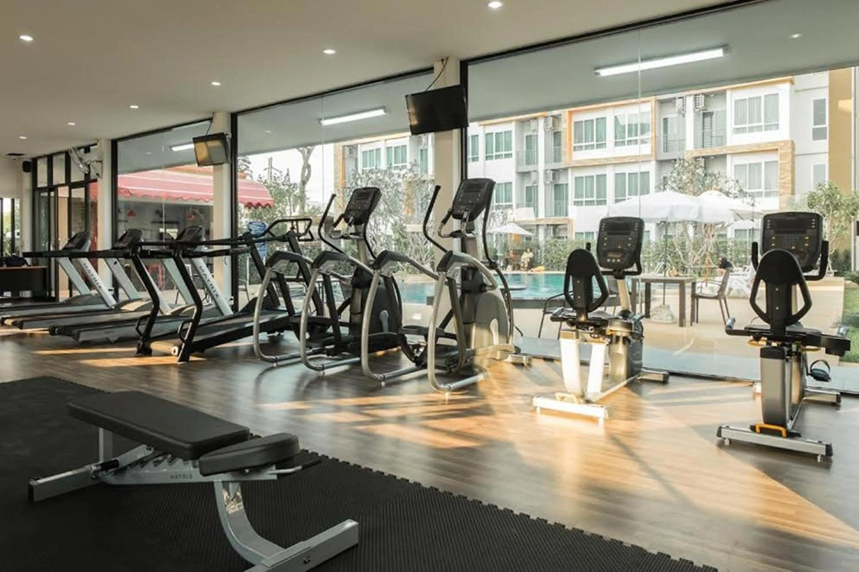 Fitness centre/facilities in Nano Place Hotel
