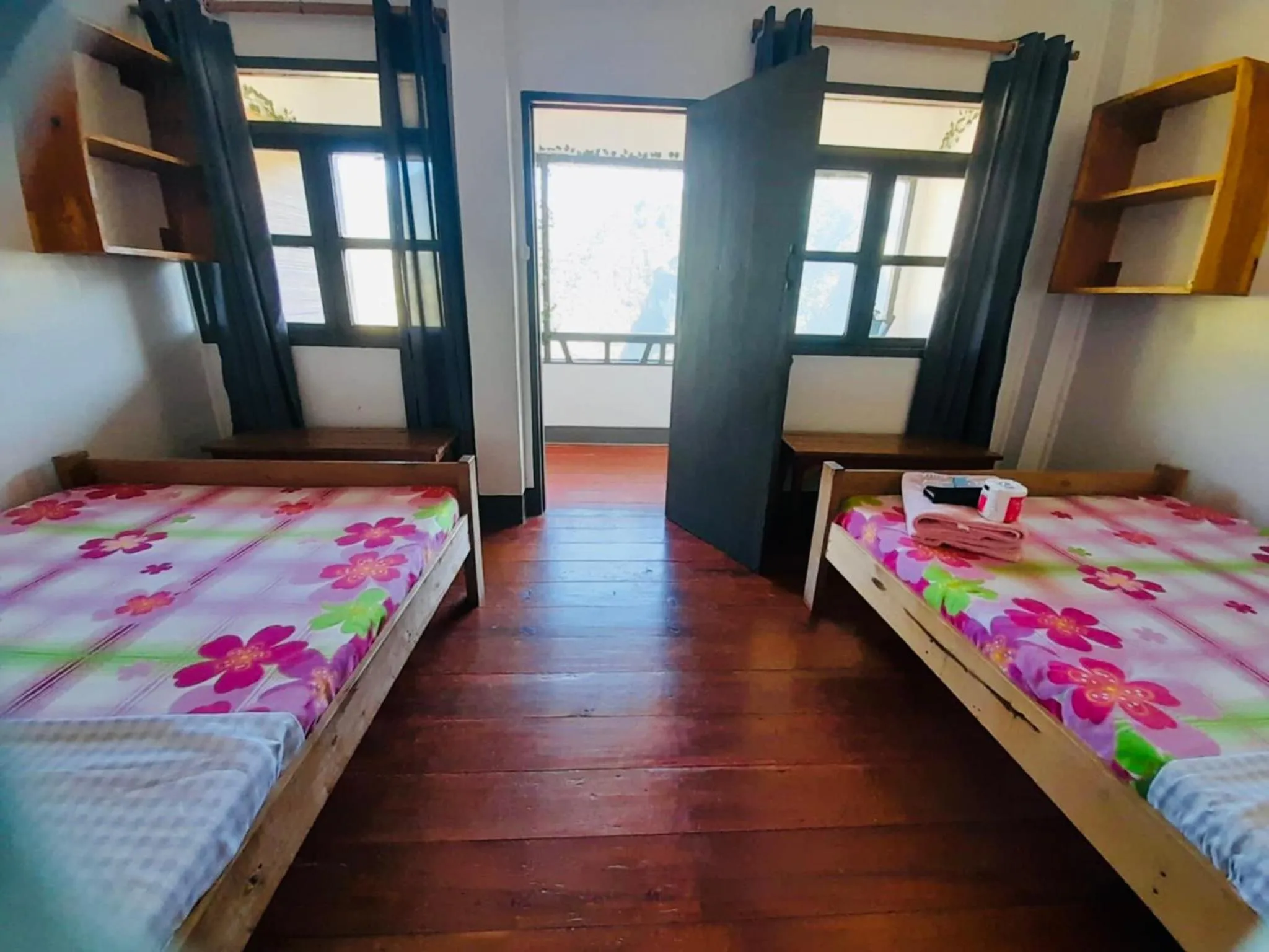 Bed in Batad Hillside Inn and Restaurant