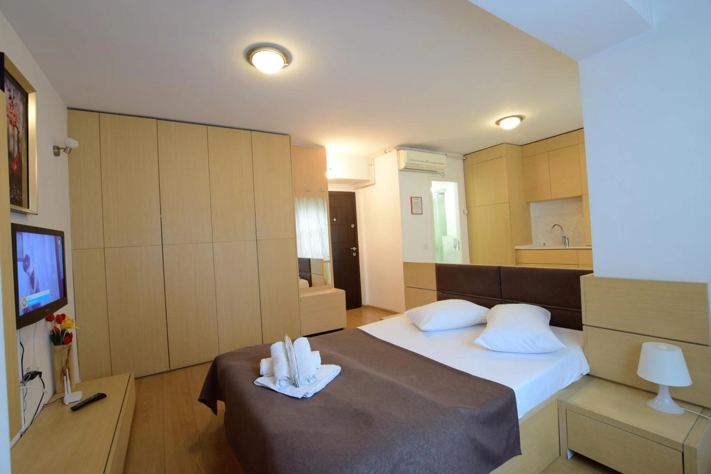 Bed in Decebal Residence Apartments