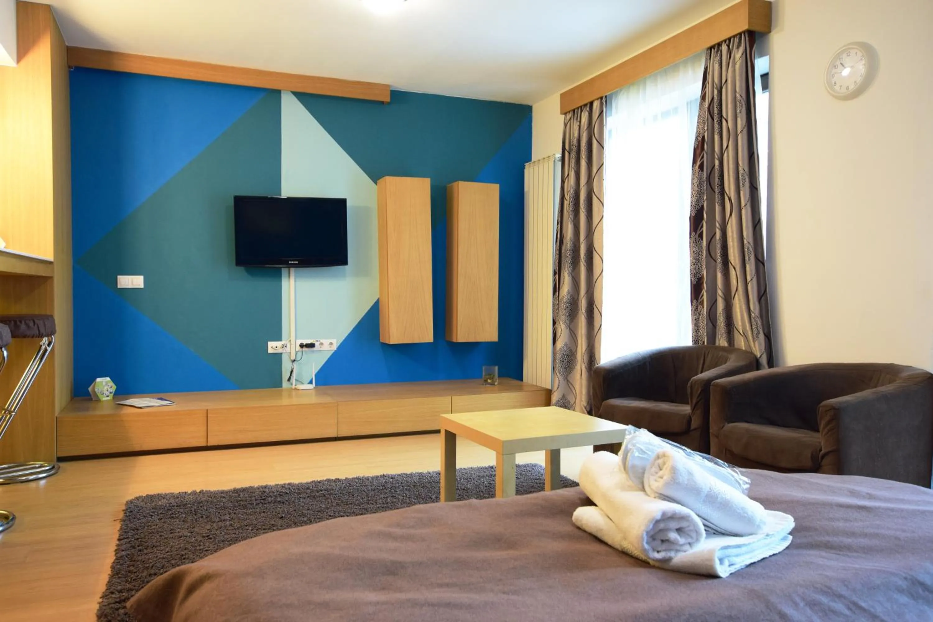 TV and multimedia, Bed in Decebal Residence Apartments