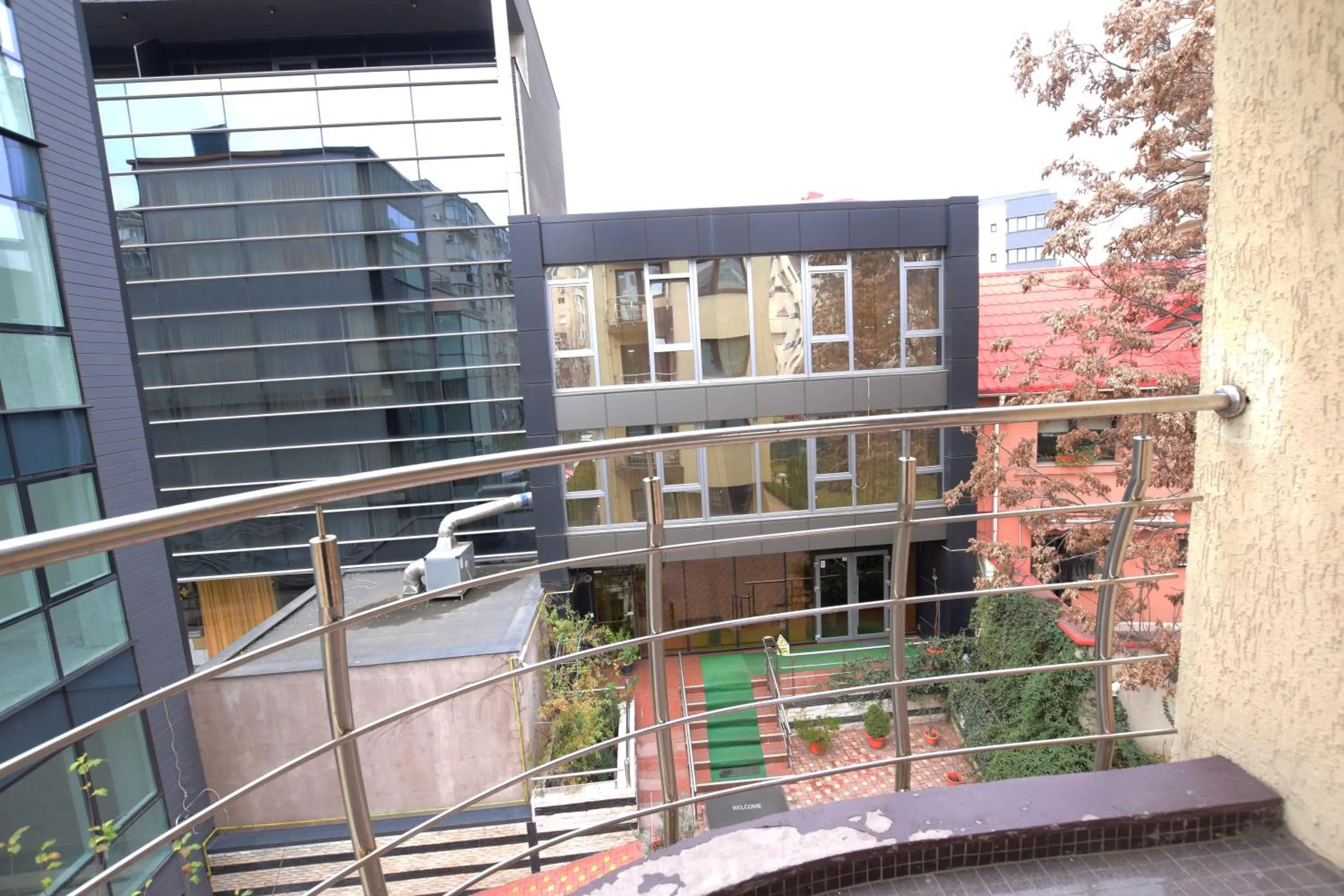 Garden view in Decebal Residence Apartments