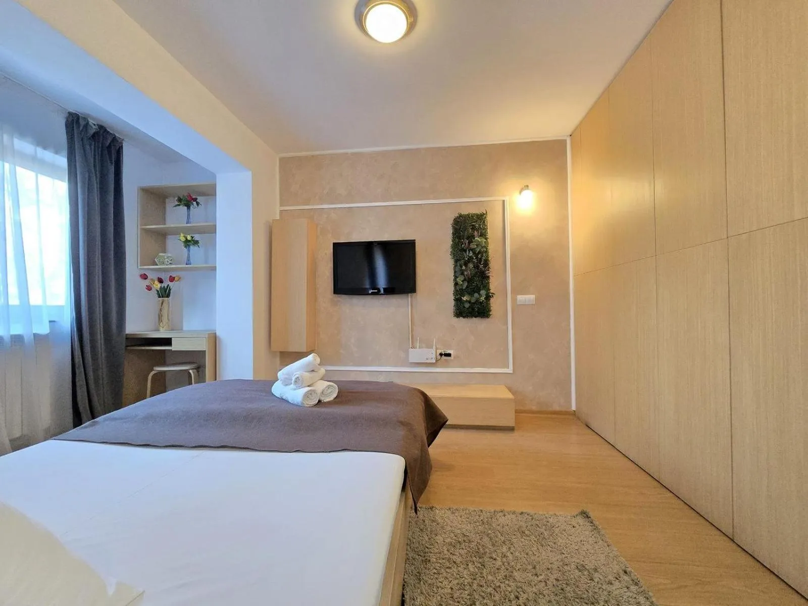 TV and multimedia, Bed in Decebal Residence Apartments