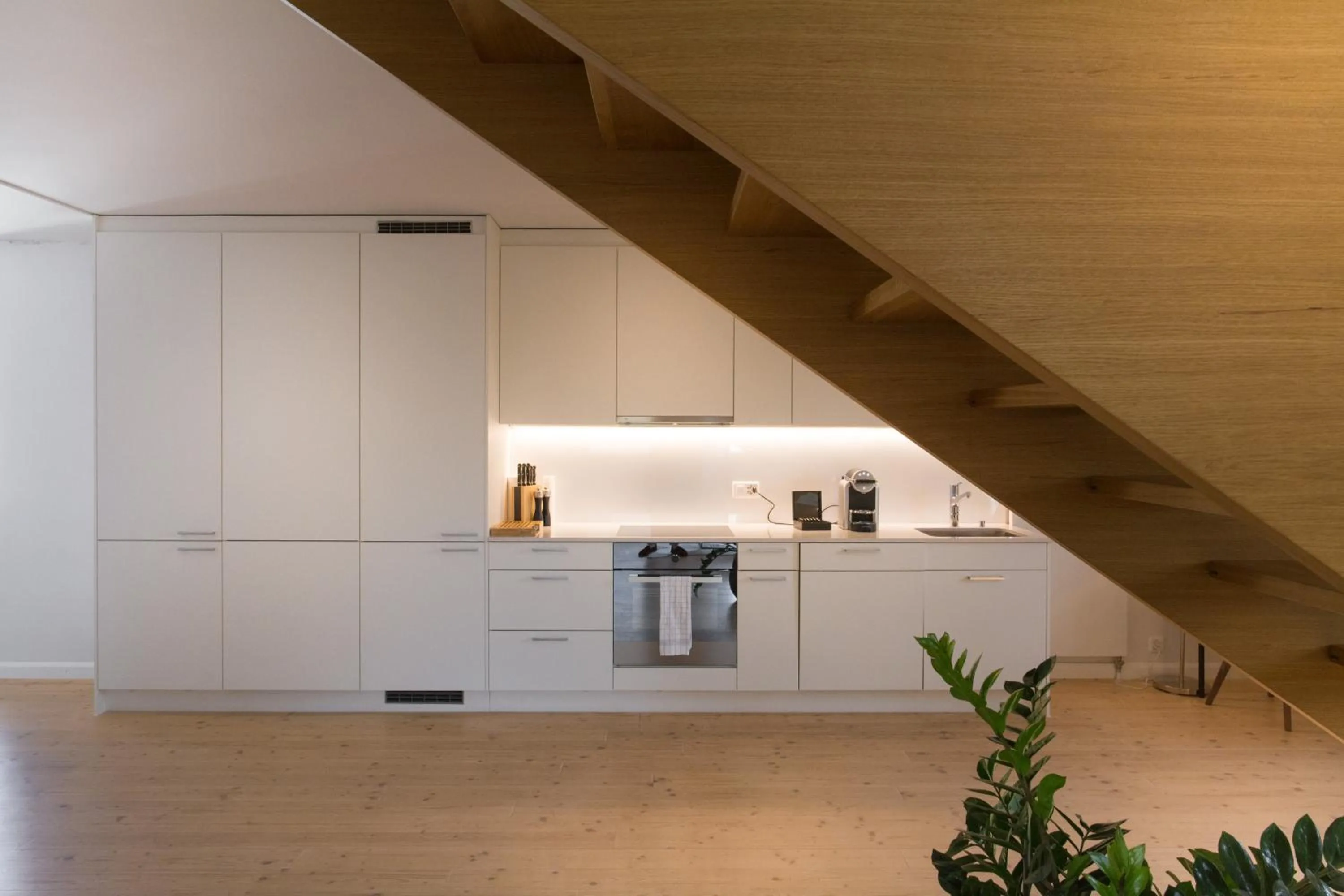 Kitchen or kitchenette in Top City Center Apartments location next to Lion Monument