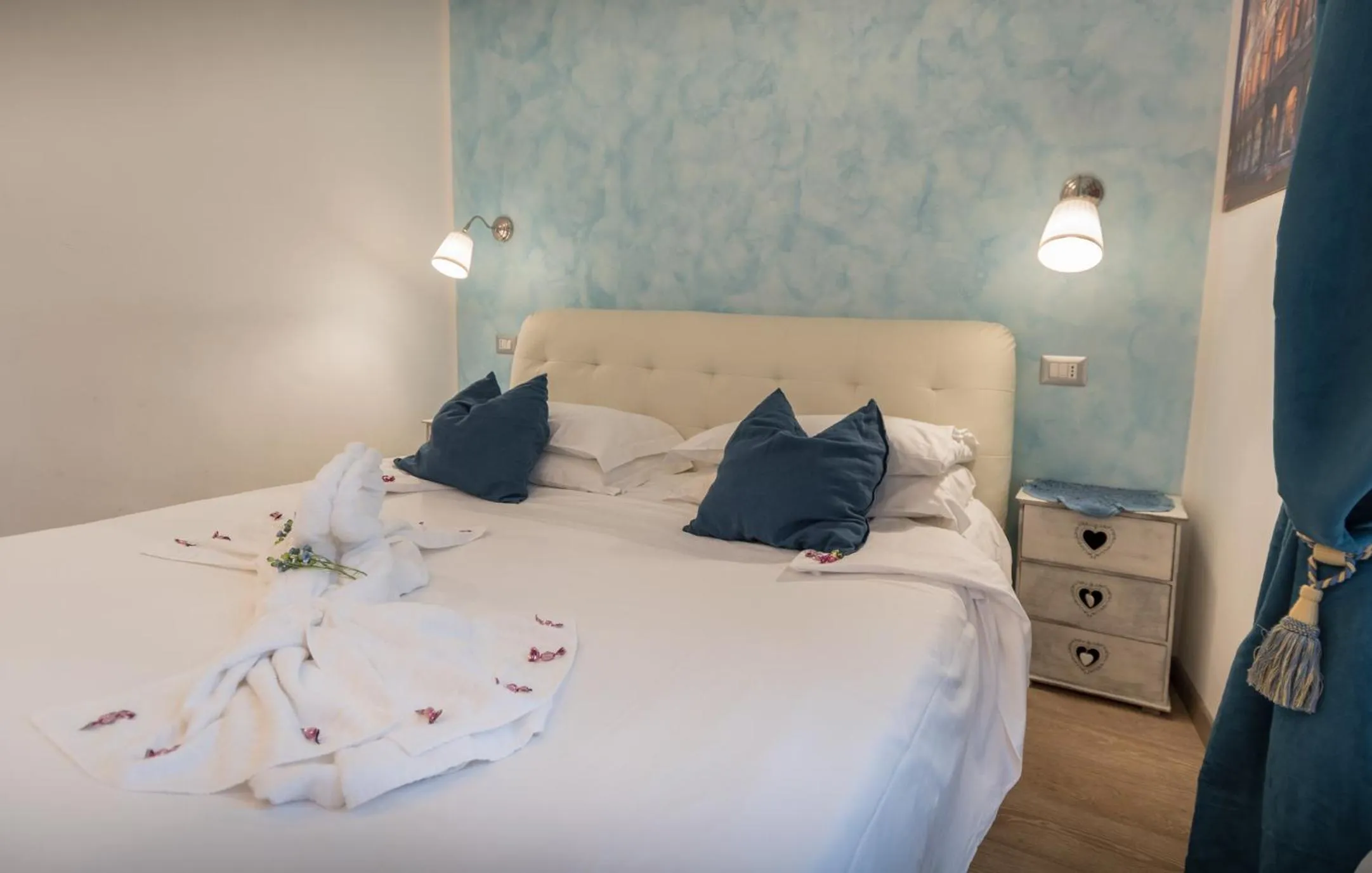 Bed in Your Vatican Suite