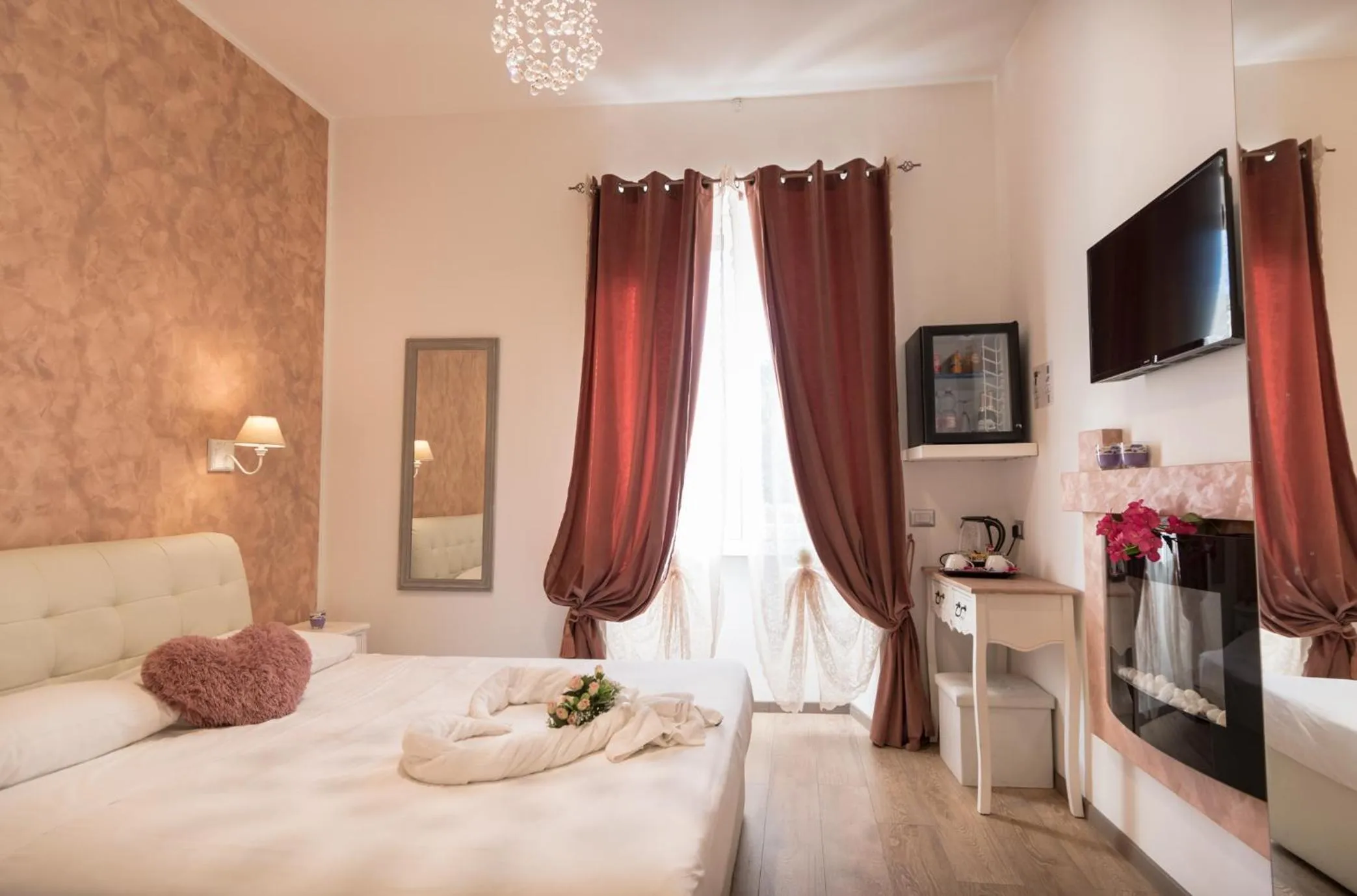 Bed in Your Vatican Suite