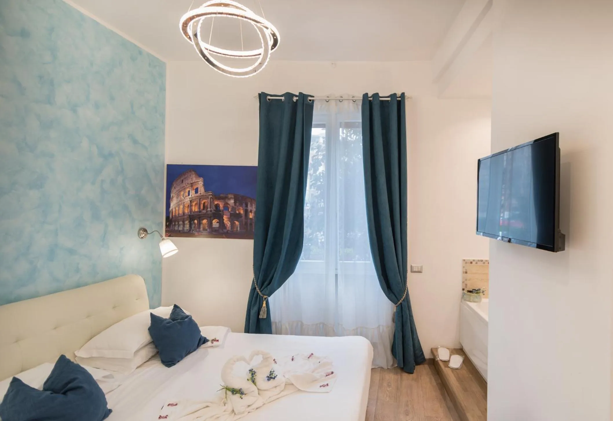 Bed in Your Vatican Suite