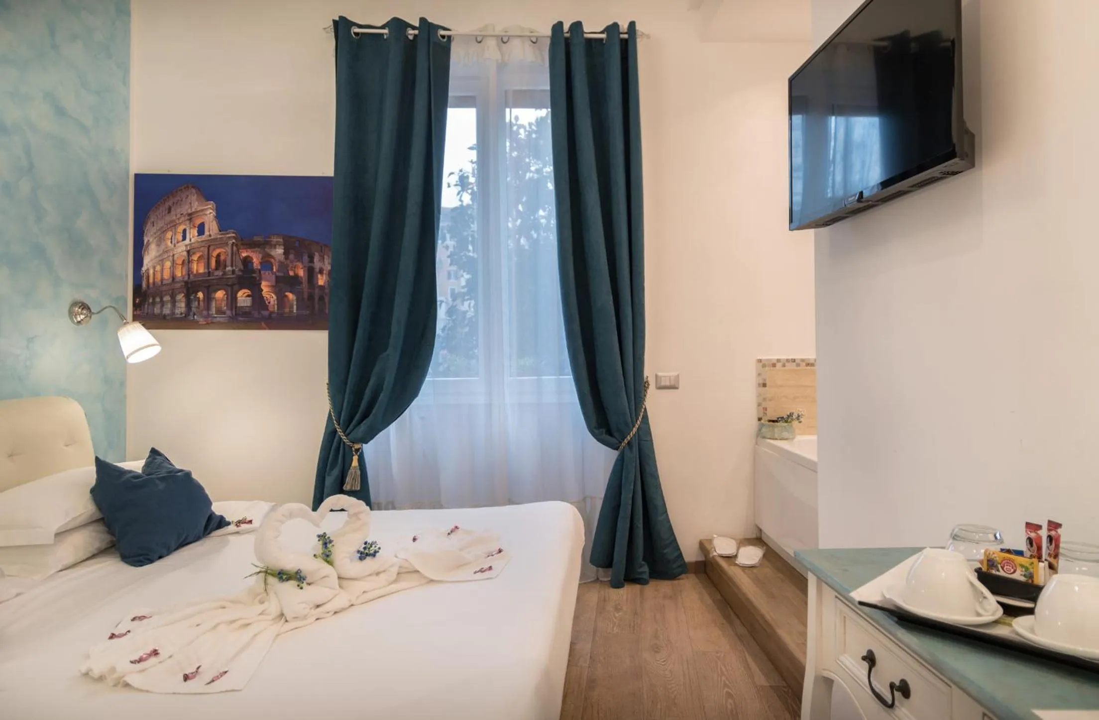 Bed in Your Vatican Suite