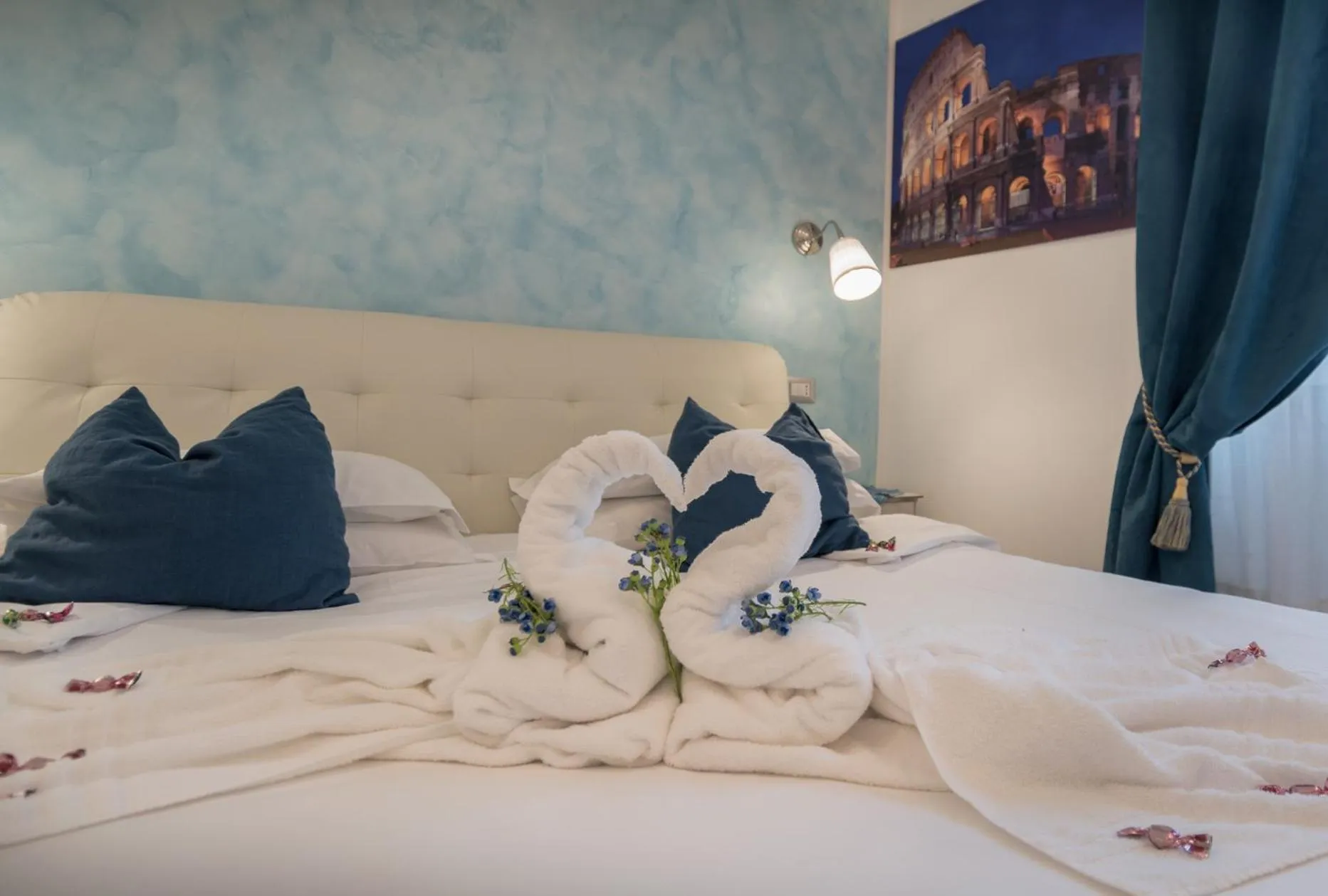 Bed in Your Vatican Suite