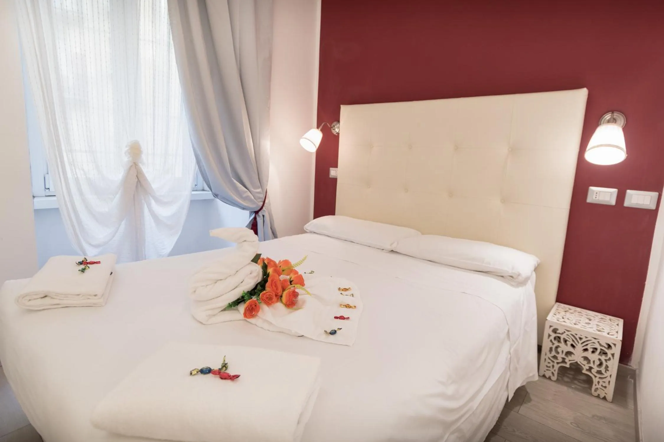 Bed in Your Vatican Suite