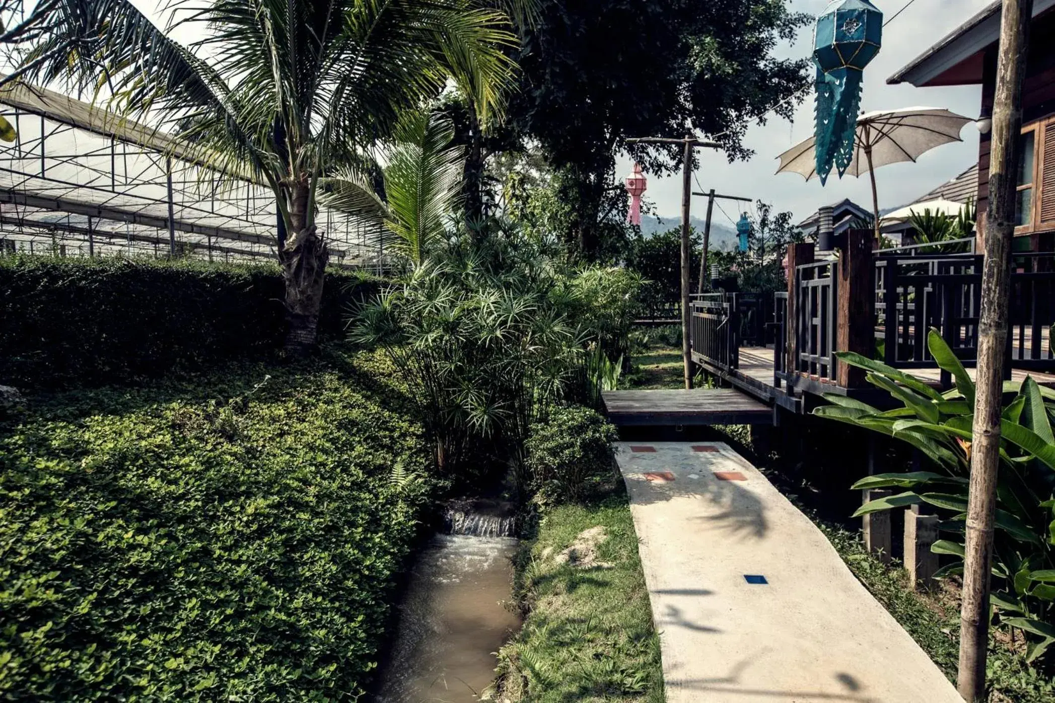 Garden view in Buraphat Resort Garden view in Buraphat Resort