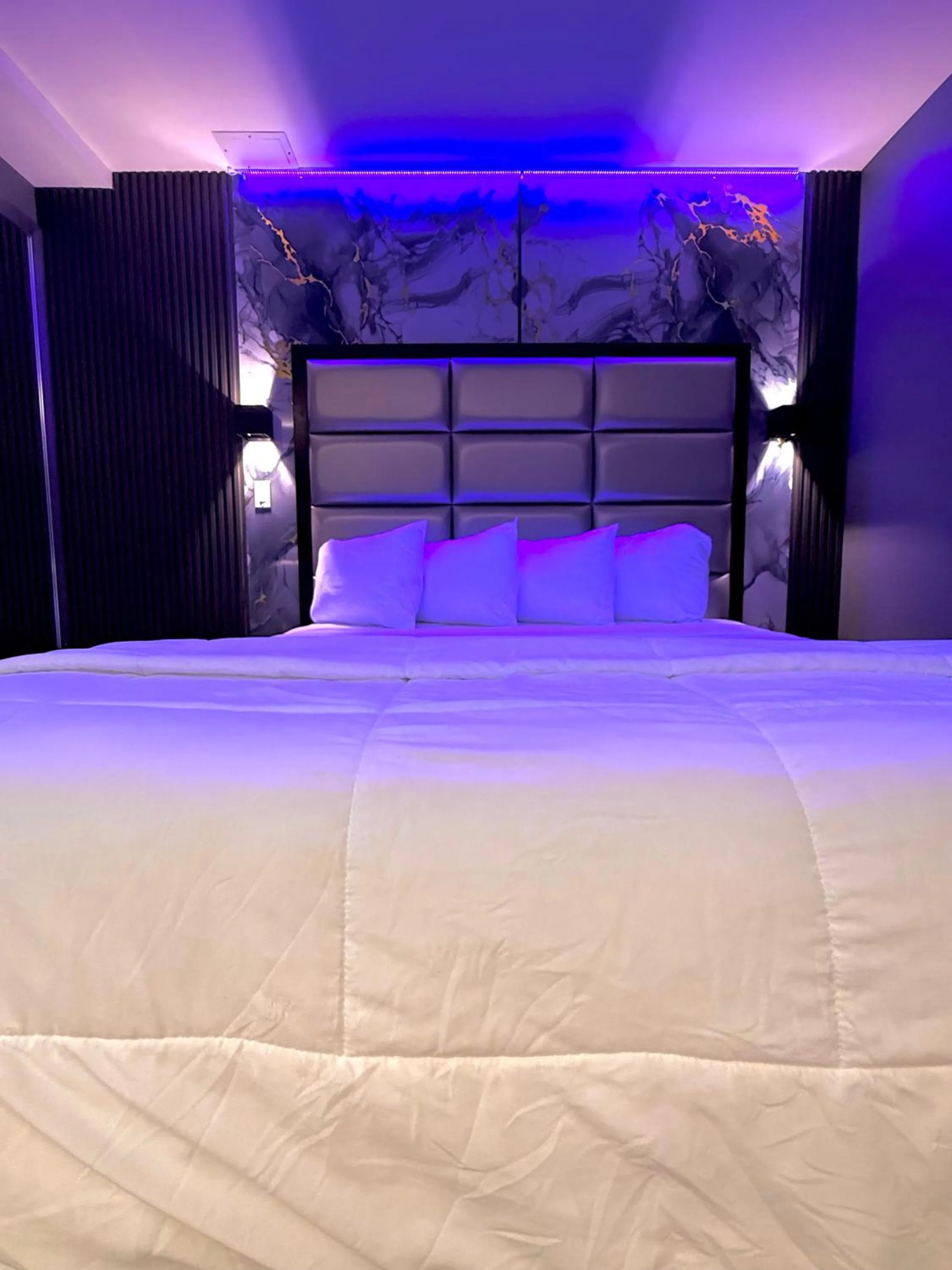 Bed in Umbrella Hotel Bronx