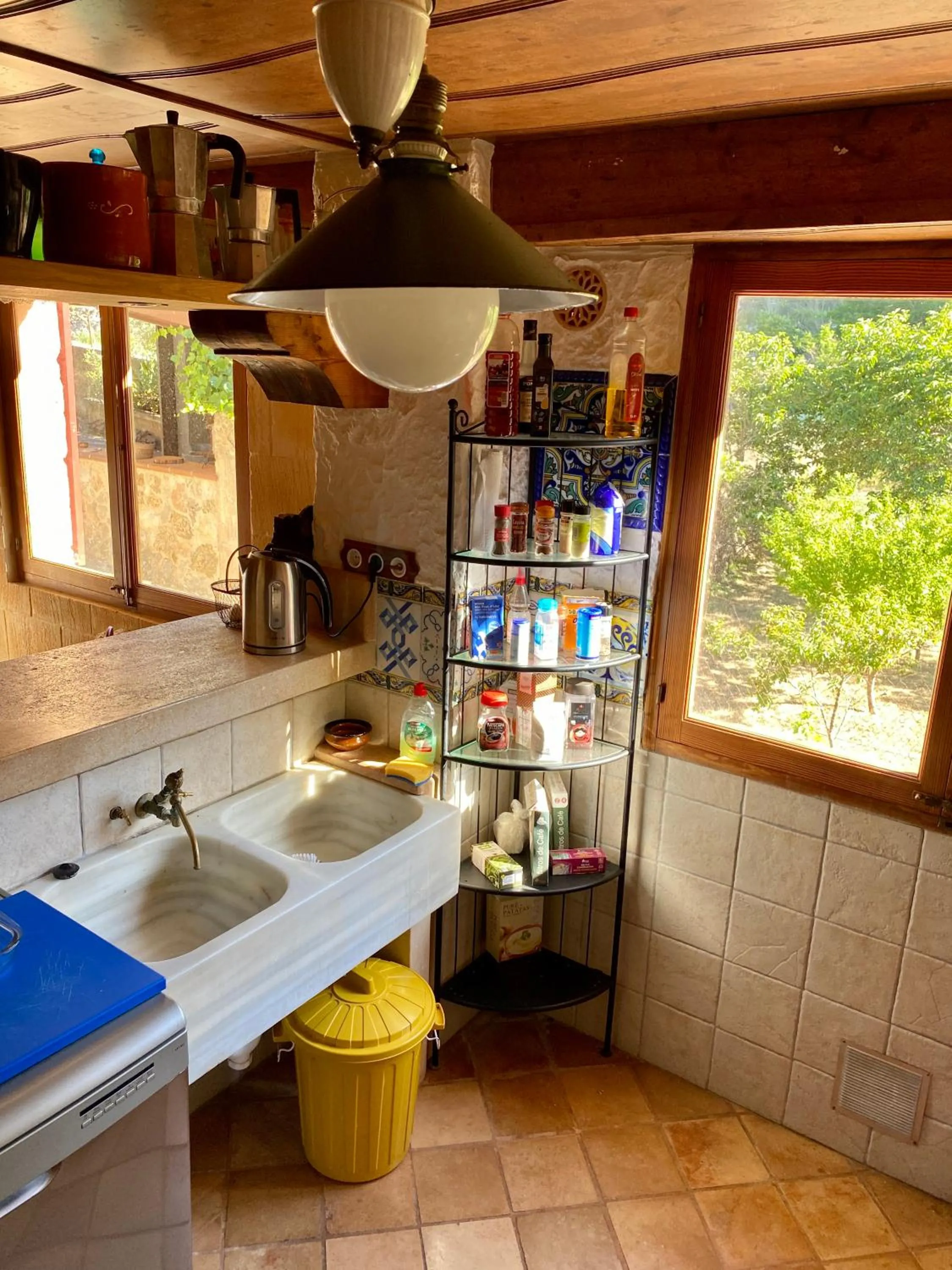 Communal kitchen in Finca Ses Fontanelles