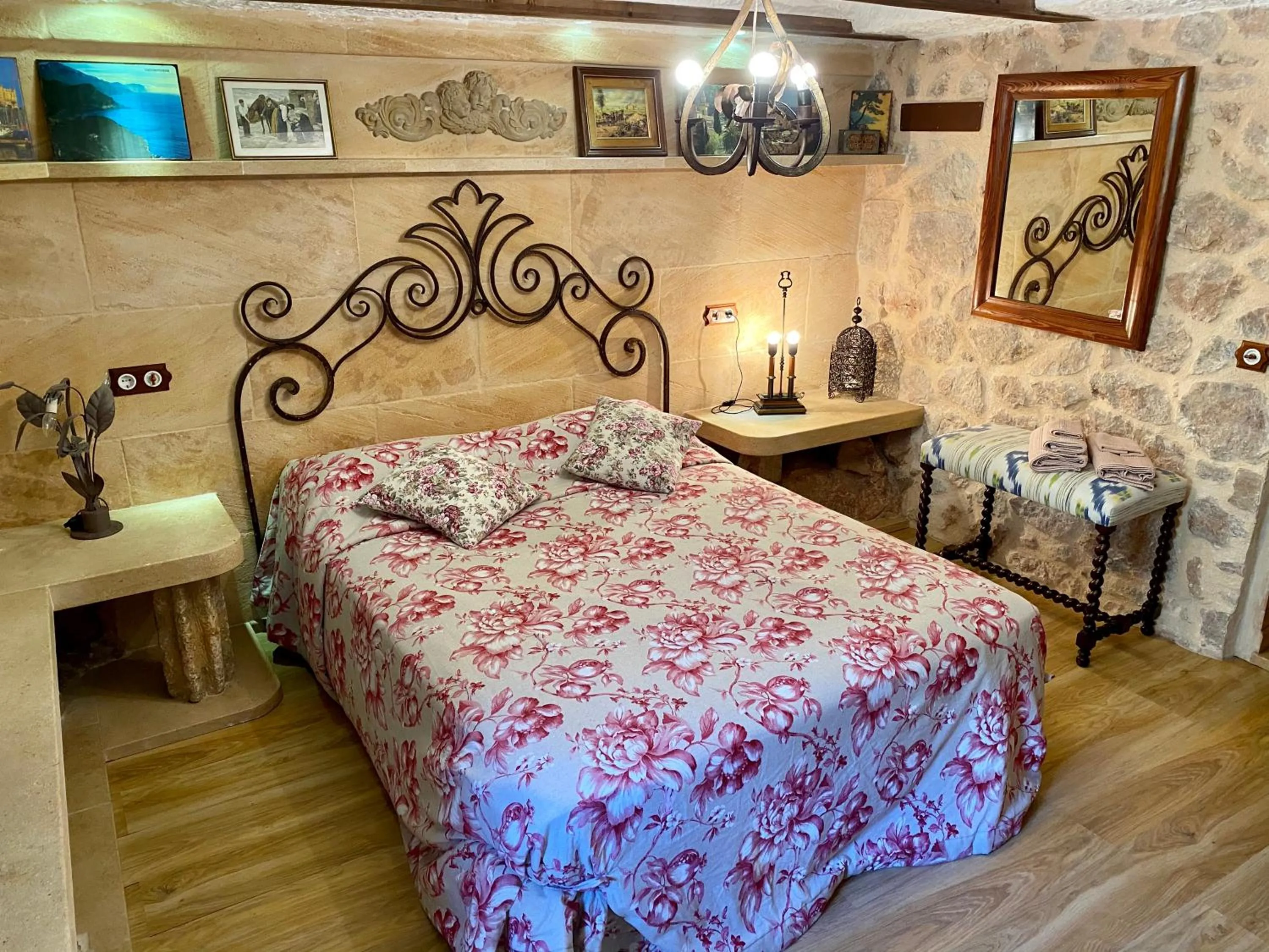 Bed in Finca Ses Fontanelles