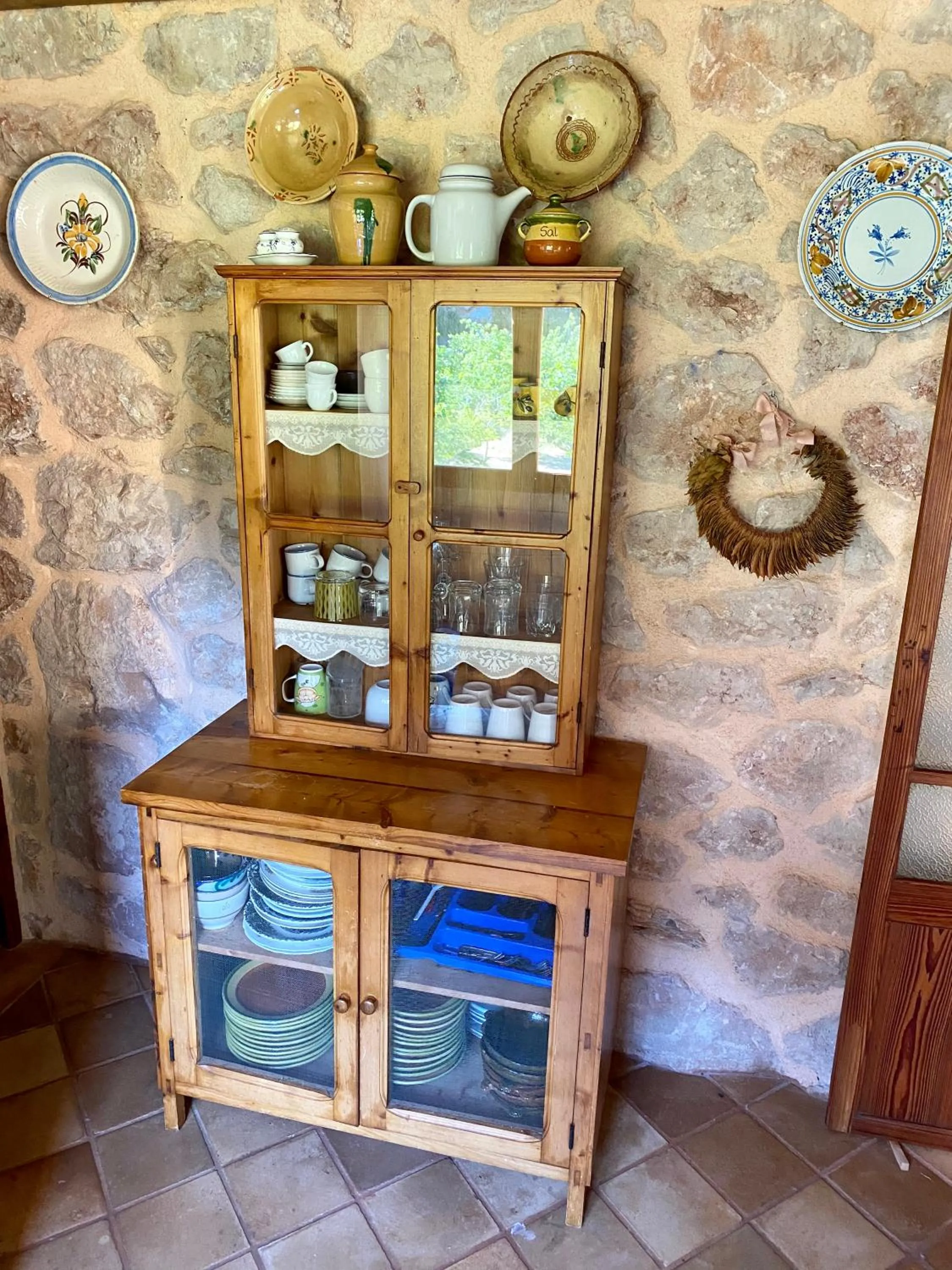 Communal kitchen in Finca Ses Fontanelles