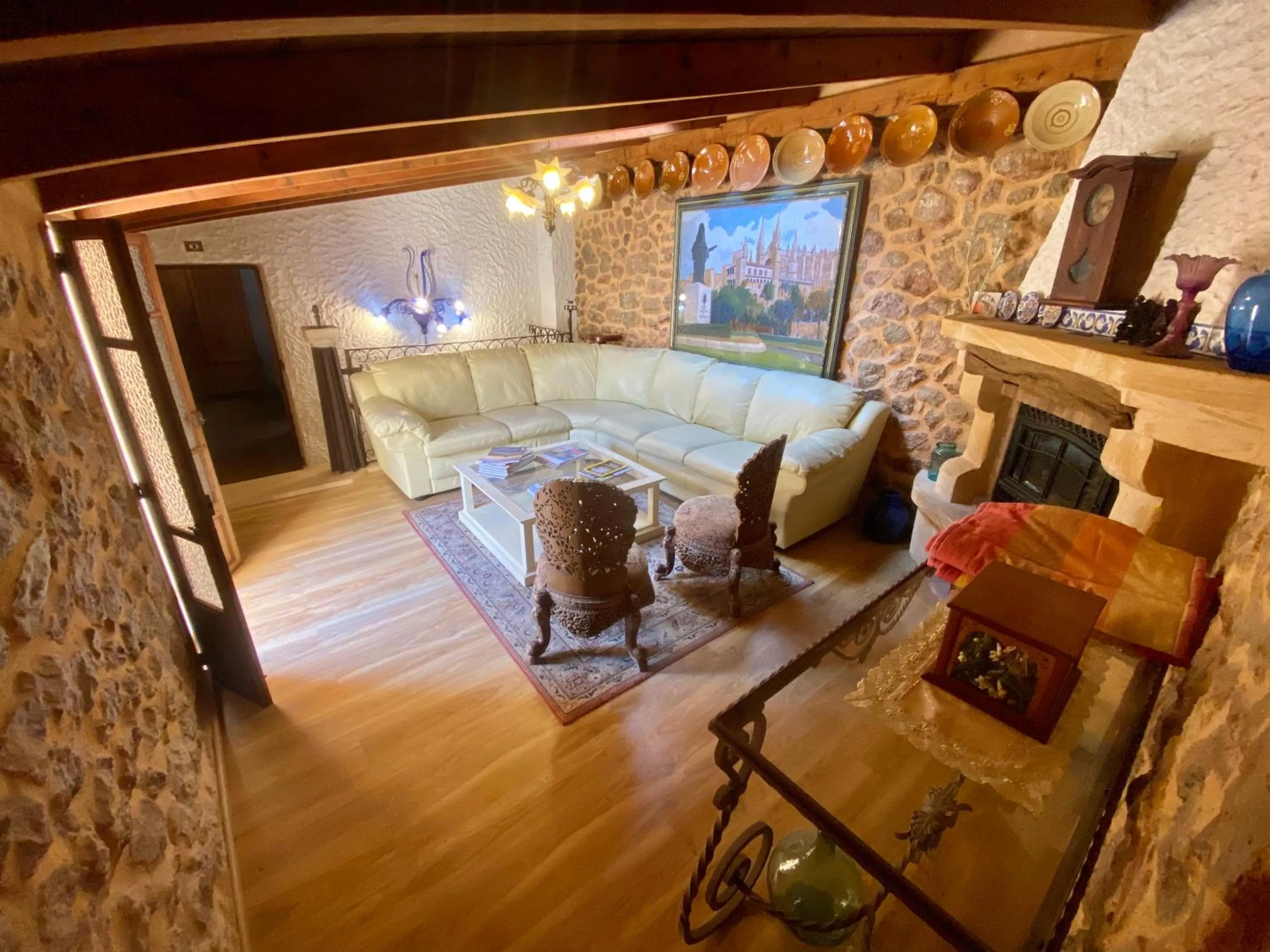 Communal lounge/ TV room in Finca Ses Fontanelles