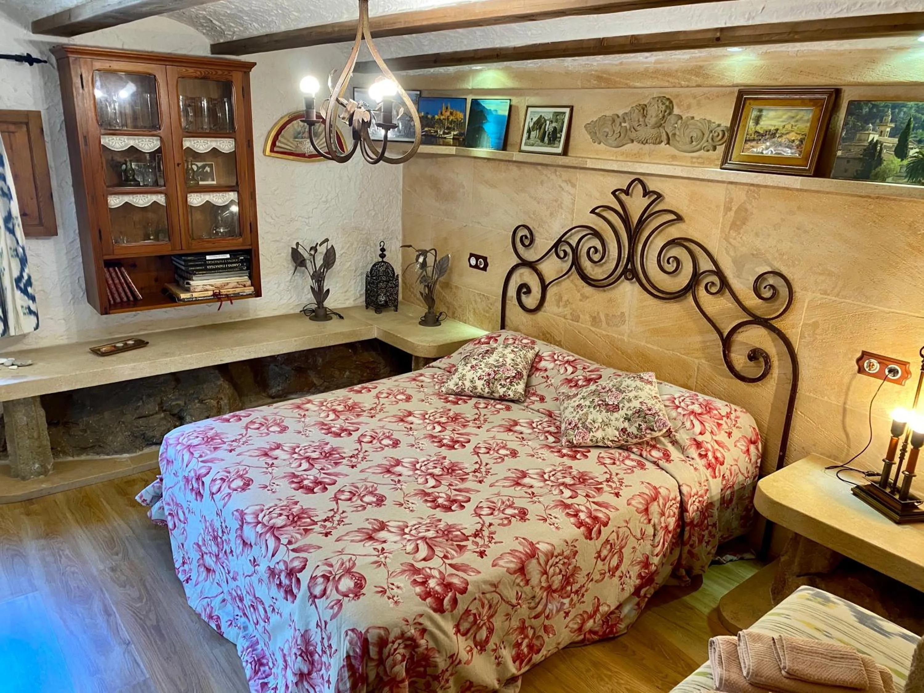 Bed in Finca Ses Fontanelles