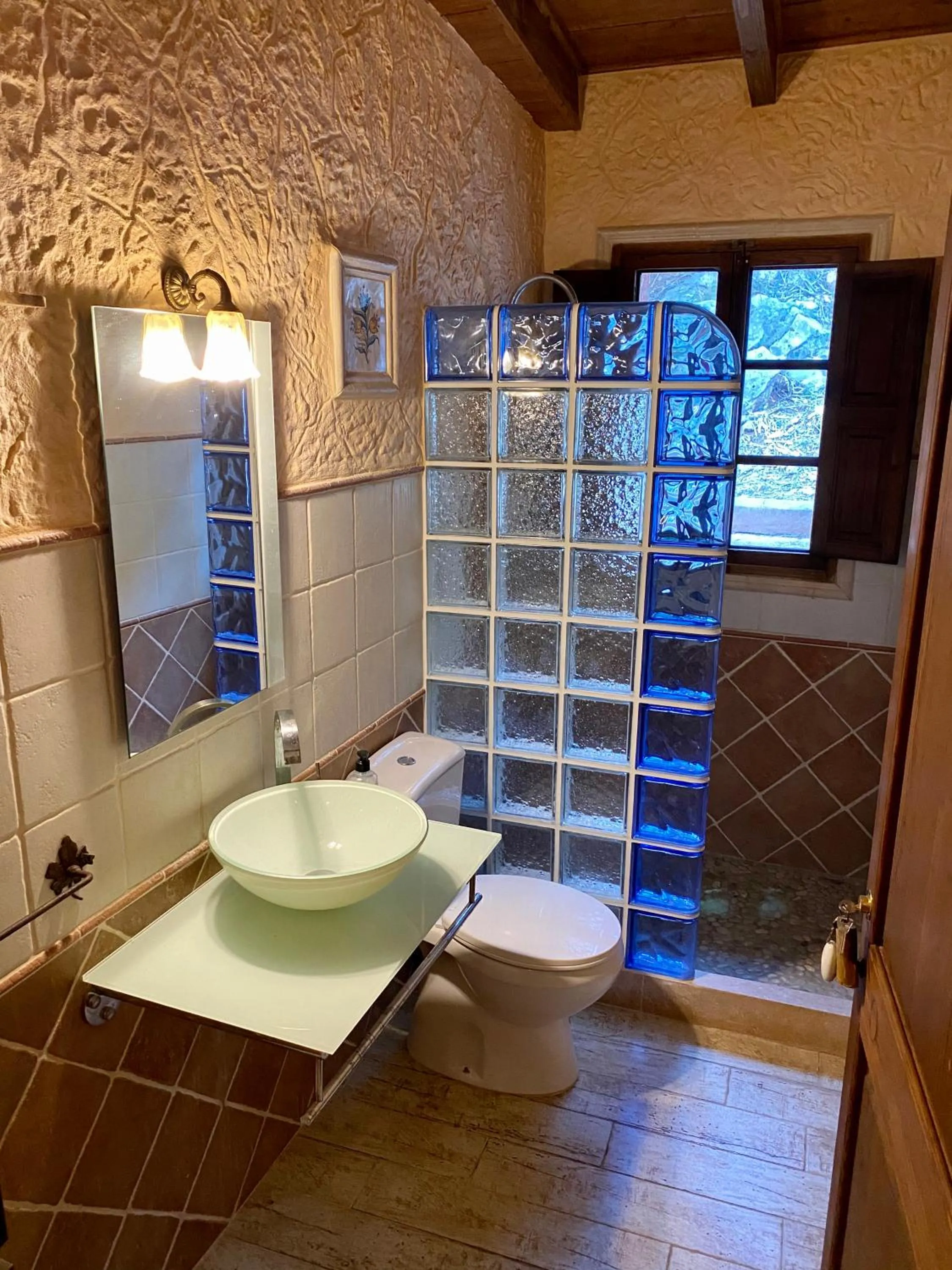 Shower in Finca Ses Fontanelles