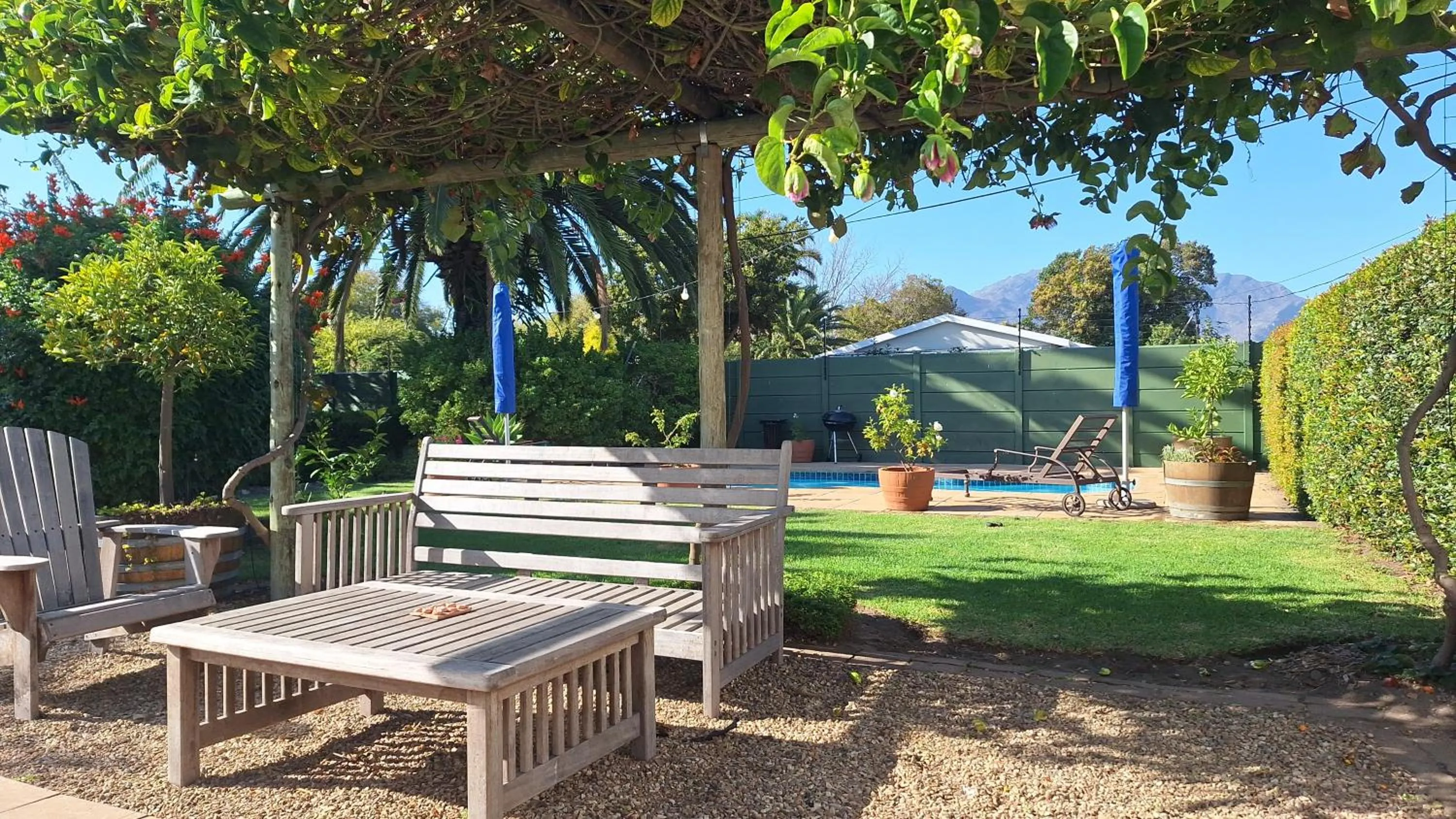 Garden view in Rawsonville House