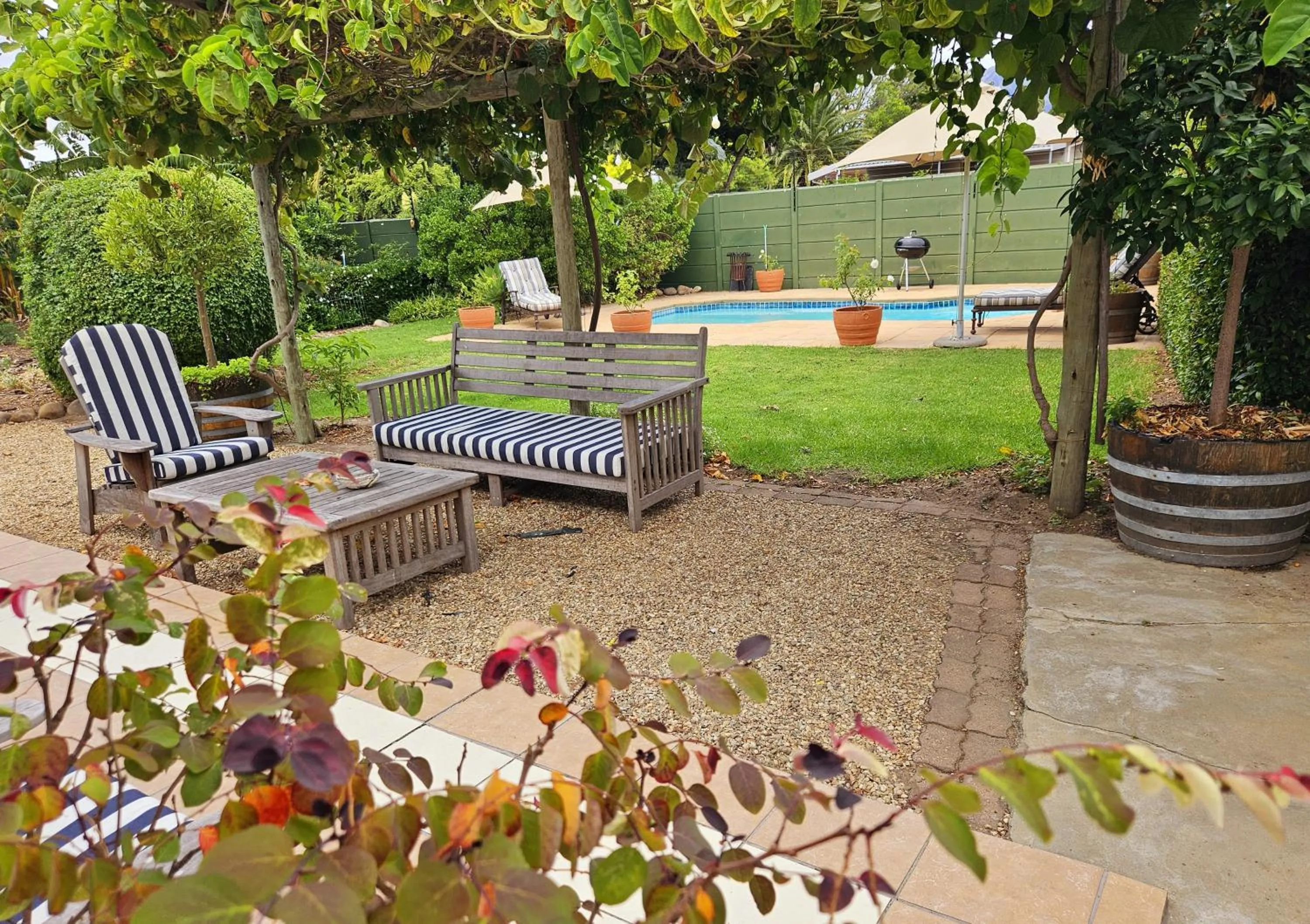 Garden view in Rawsonville House