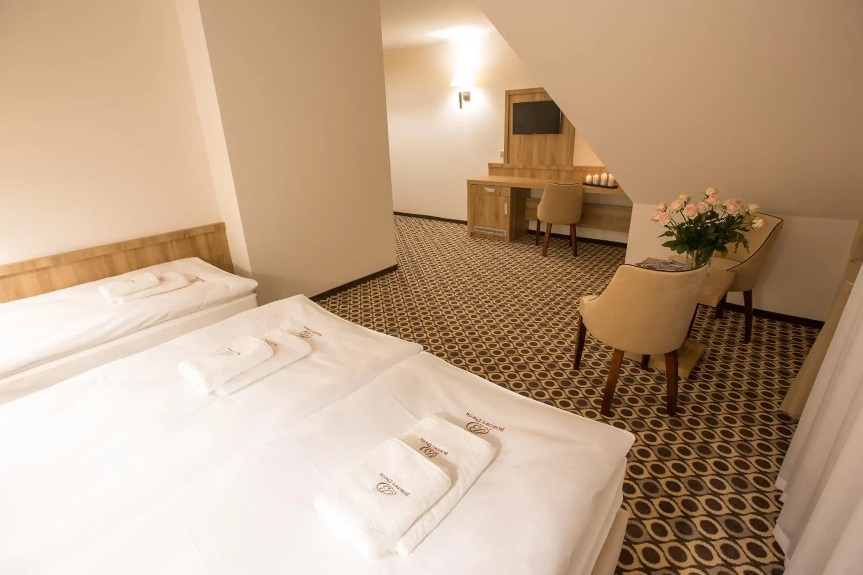 Triple Room with Balcony in Borowy Dwór- Biznes, Spa & Fun Triple Room with Balcony in Borowy Dwór- Biznes, Spa & Fun