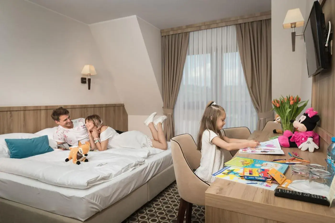 Triple Room with Balcony in Borowy Dwór- Biznes, Spa & Fun Triple Room with Balcony in Borowy Dwór- Biznes, Spa & Fun
