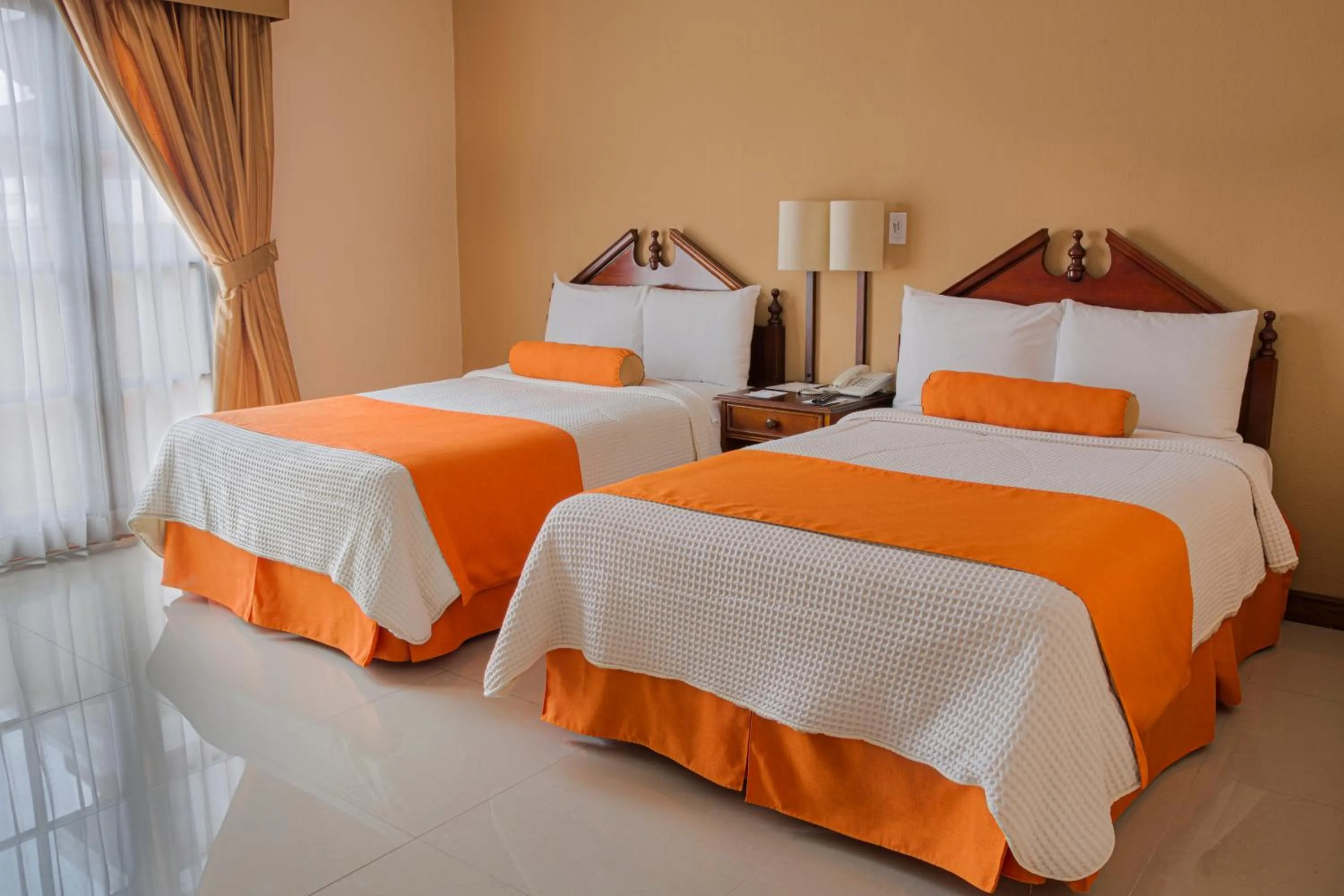 Bed in Hotel Royal Palace